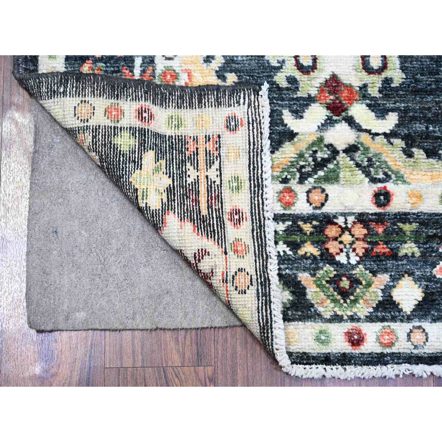 Oushak-And-Peshawar-Hand-Knotted-Rug-367990