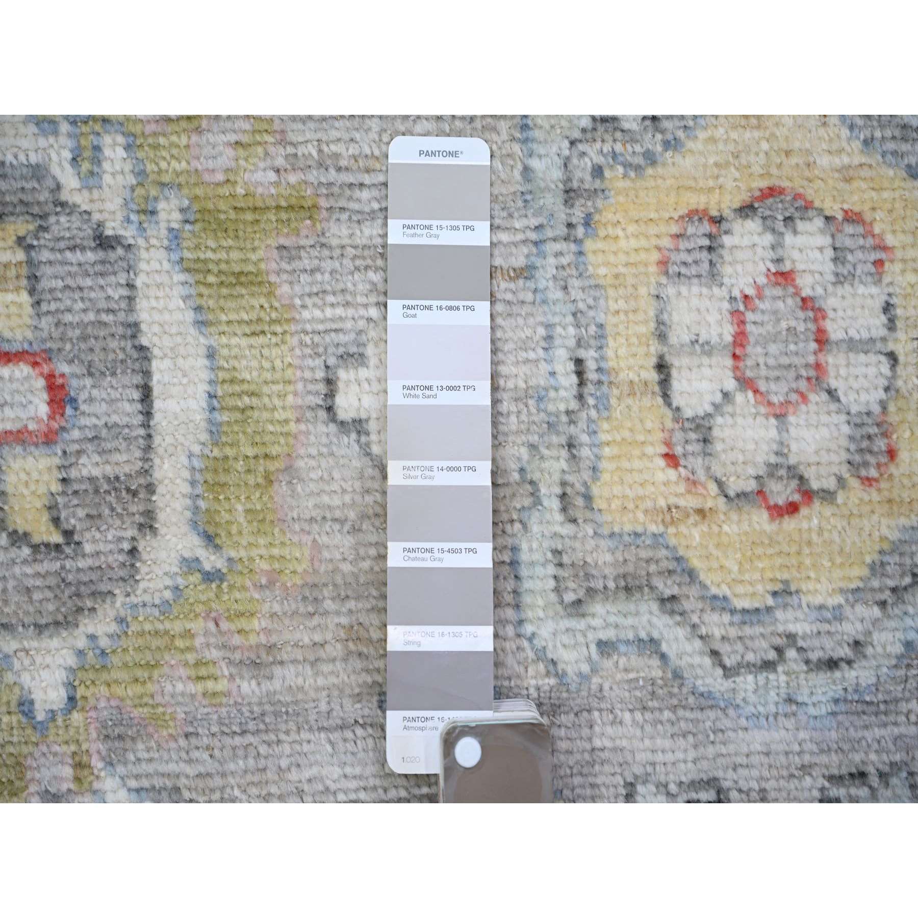 Oushak-And-Peshawar-Hand-Knotted-Rug-368055