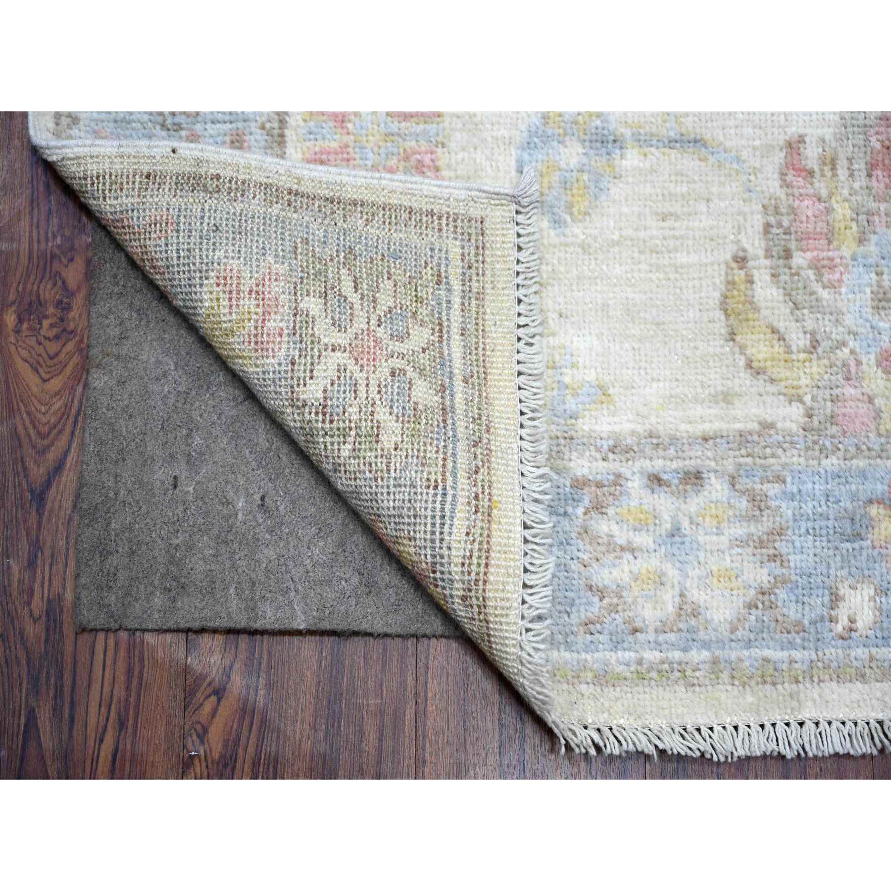 Oushak-And-Peshawar-Hand-Knotted-Rug-368240