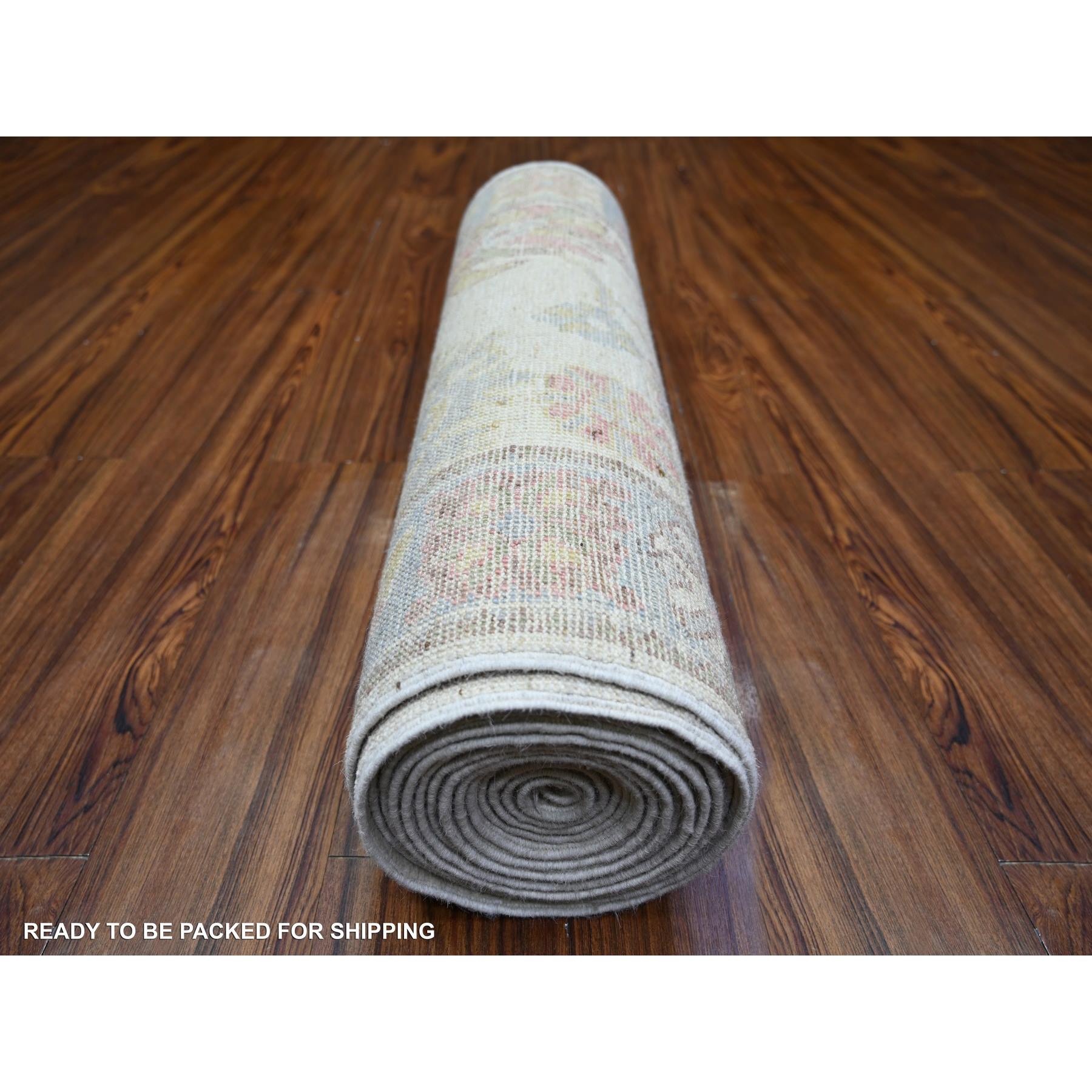 Oushak-And-Peshawar-Hand-Knotted-Rug-368240