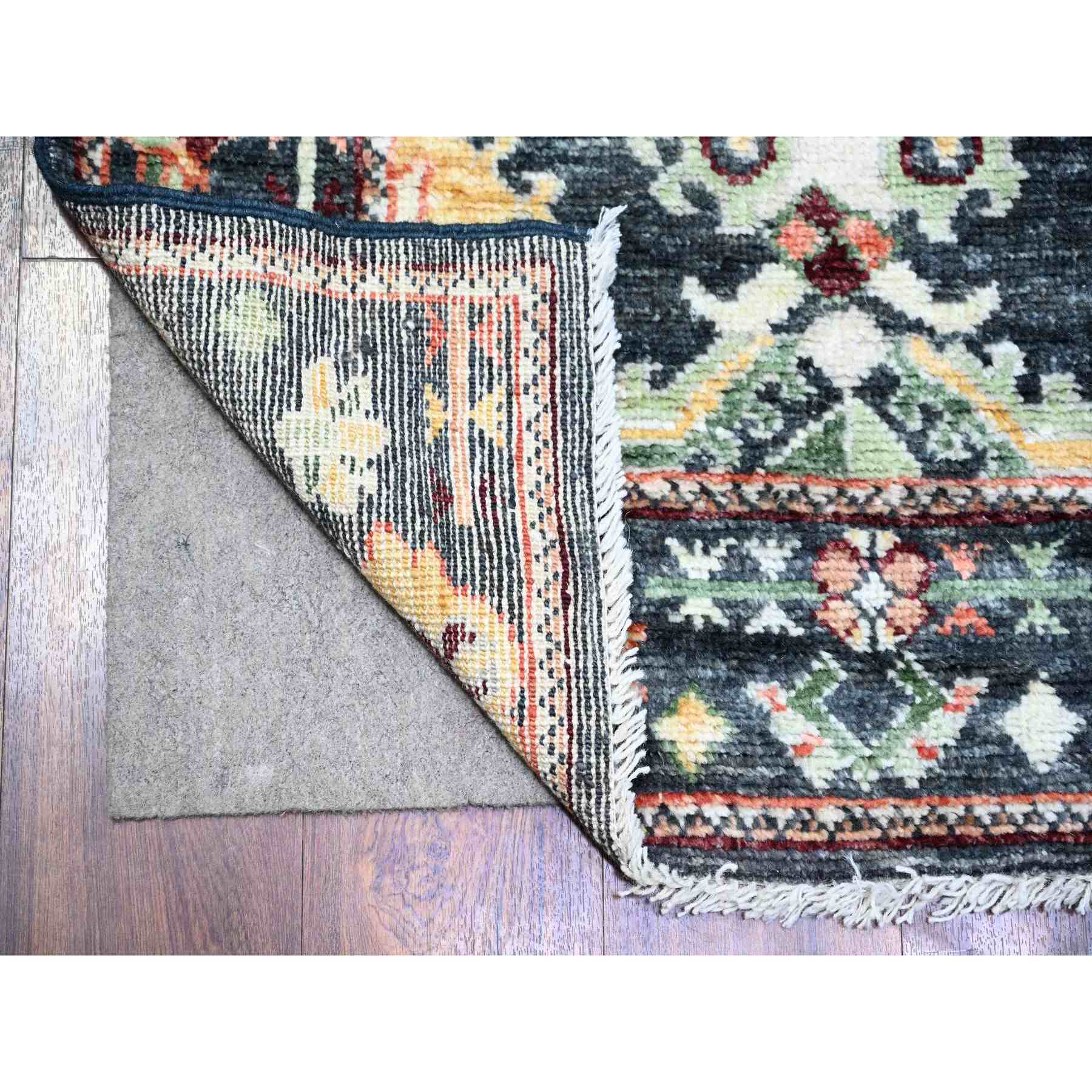 Oushak-And-Peshawar-Hand-Knotted-Rug-368280