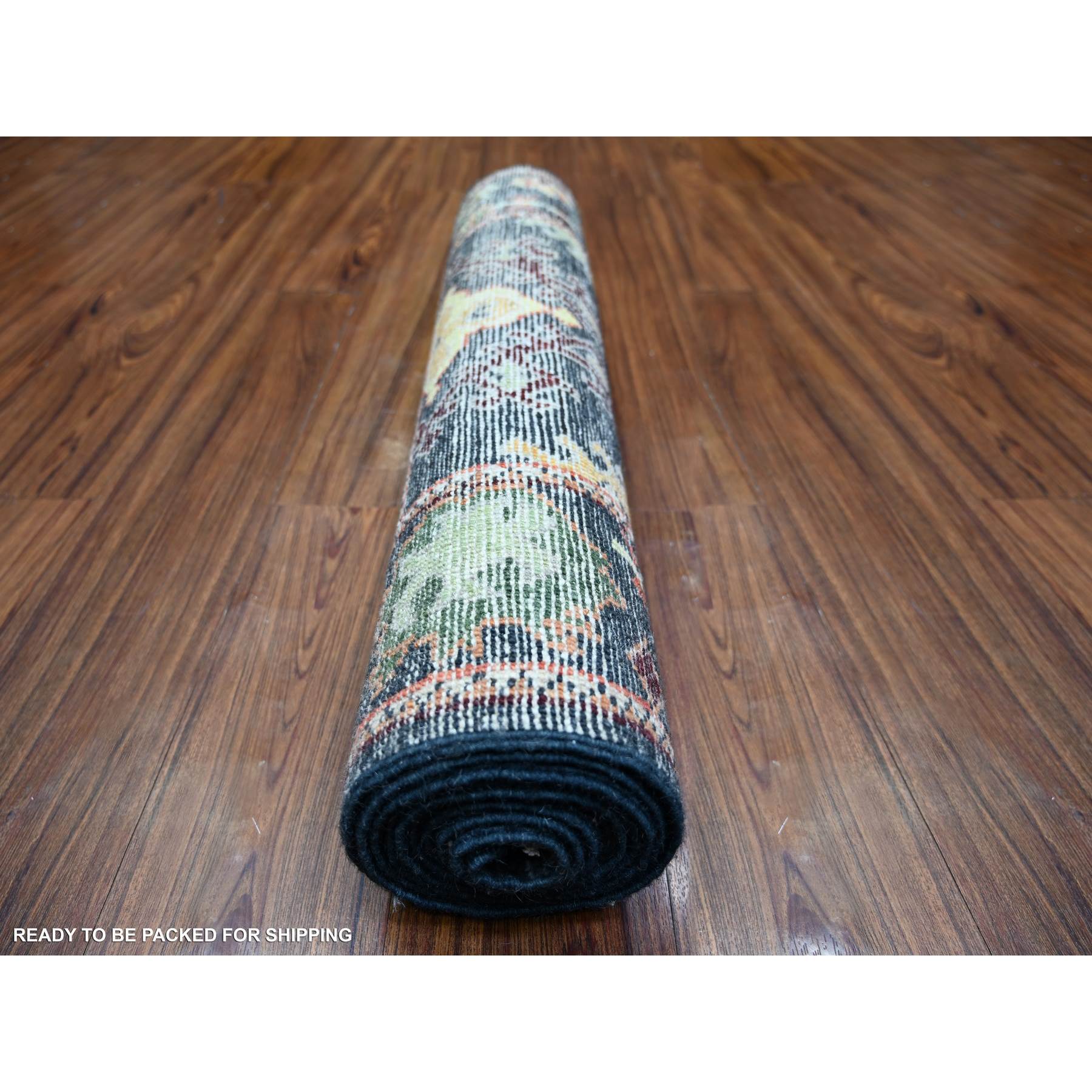 Oushak-And-Peshawar-Hand-Knotted-Rug-368280