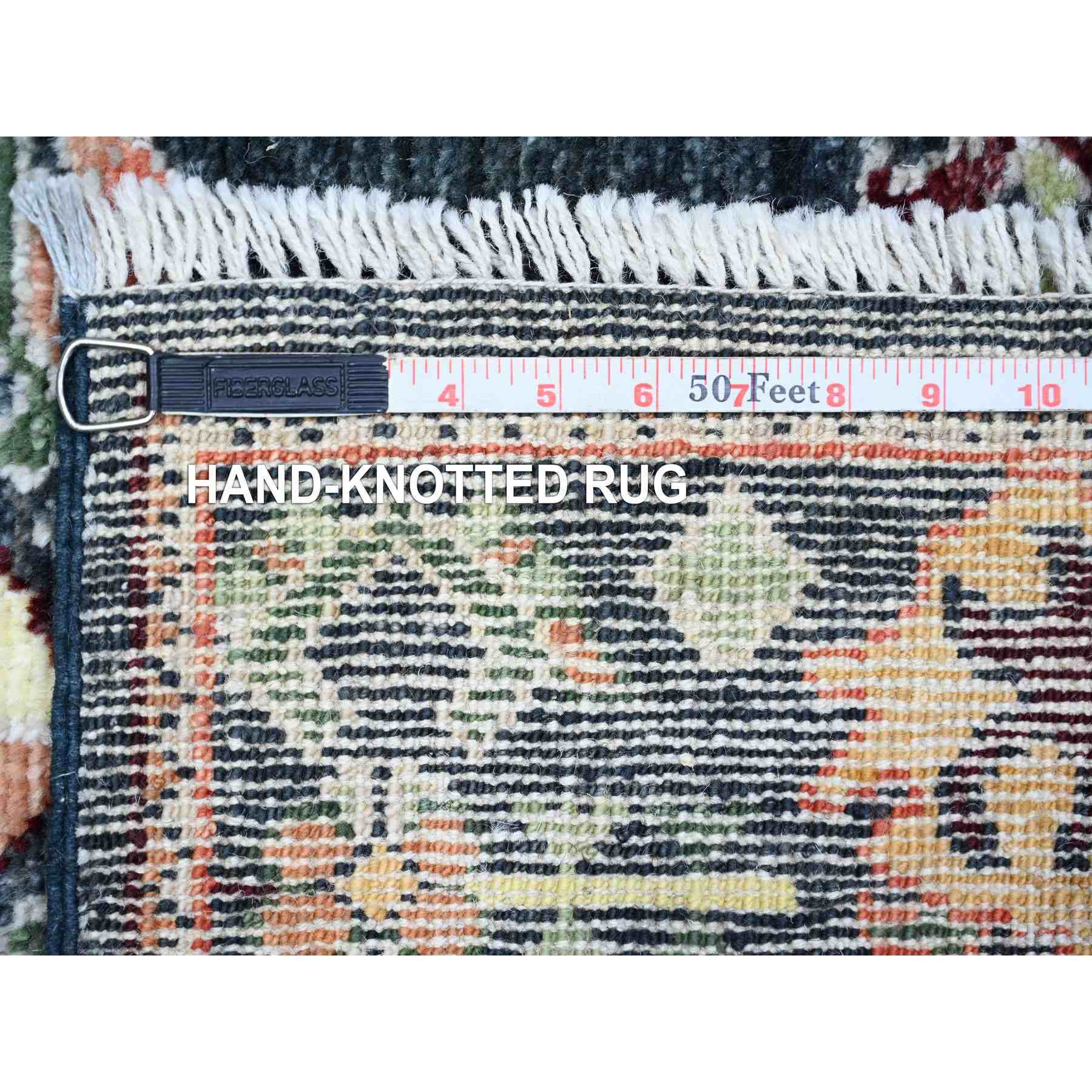 Oushak-And-Peshawar-Hand-Knotted-Rug-368280