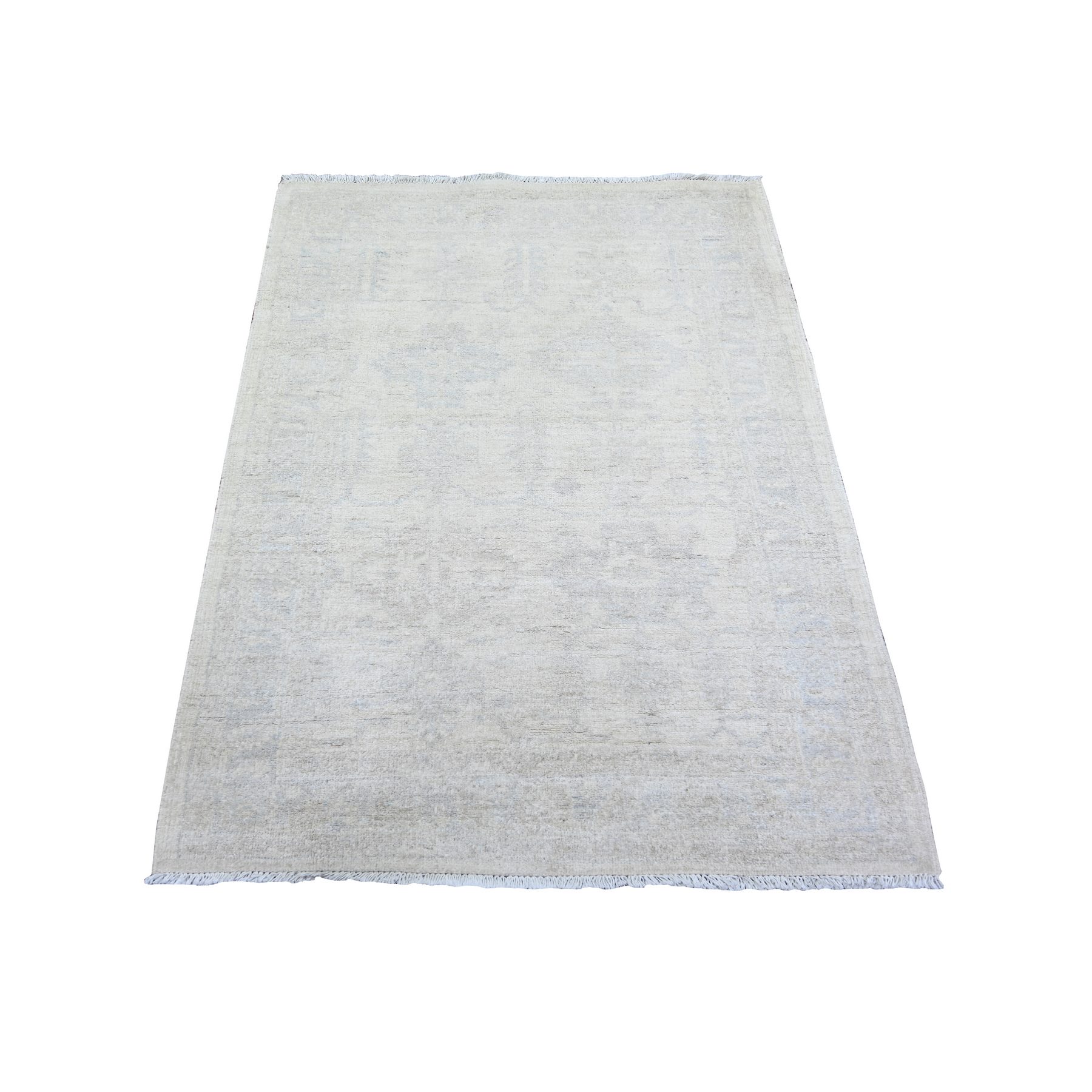 Oushak-And-Peshawar-Hand-Knotted-Rug-368395