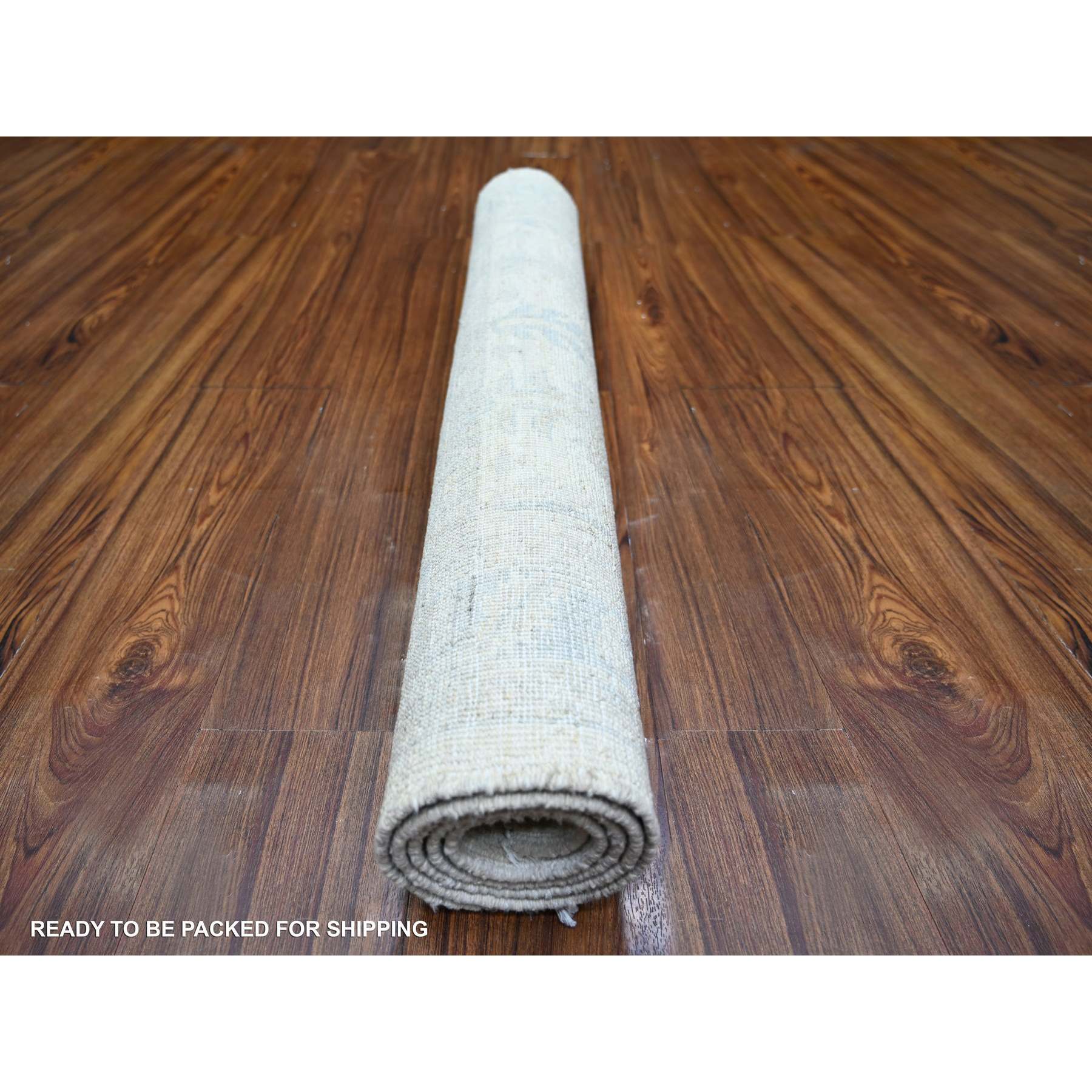 Oushak-And-Peshawar-Hand-Knotted-Rug-368395