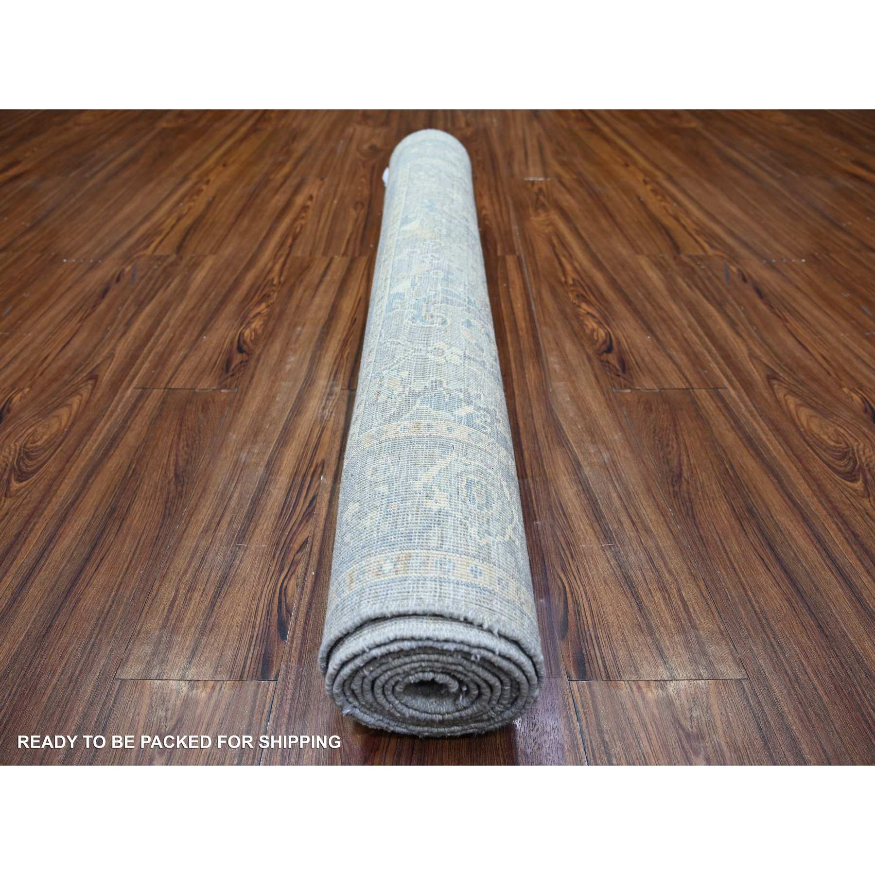 Oushak-And-Peshawar-Hand-Knotted-Rug-368410