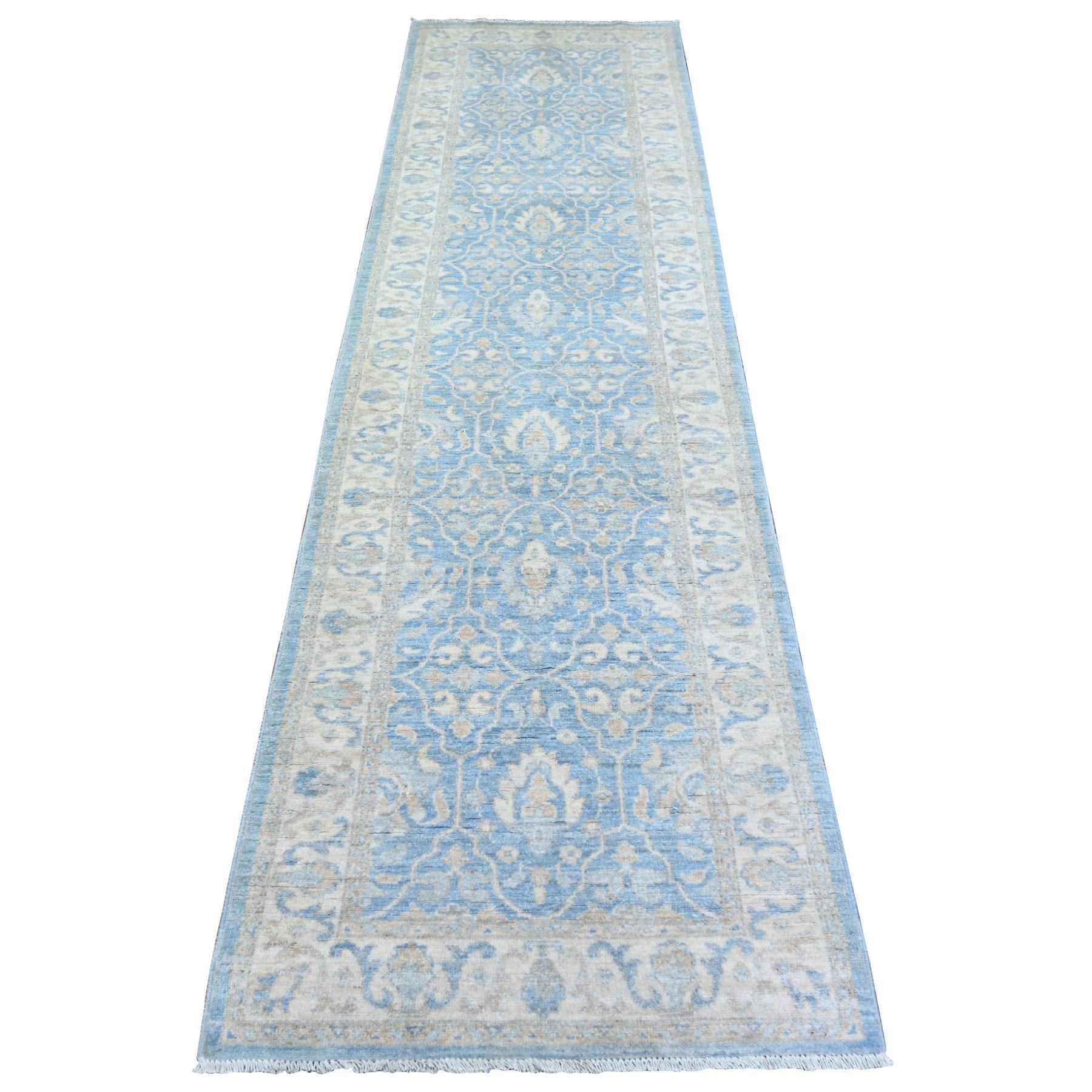 Oushak-And-Peshawar-Hand-Knotted-Rug-368440