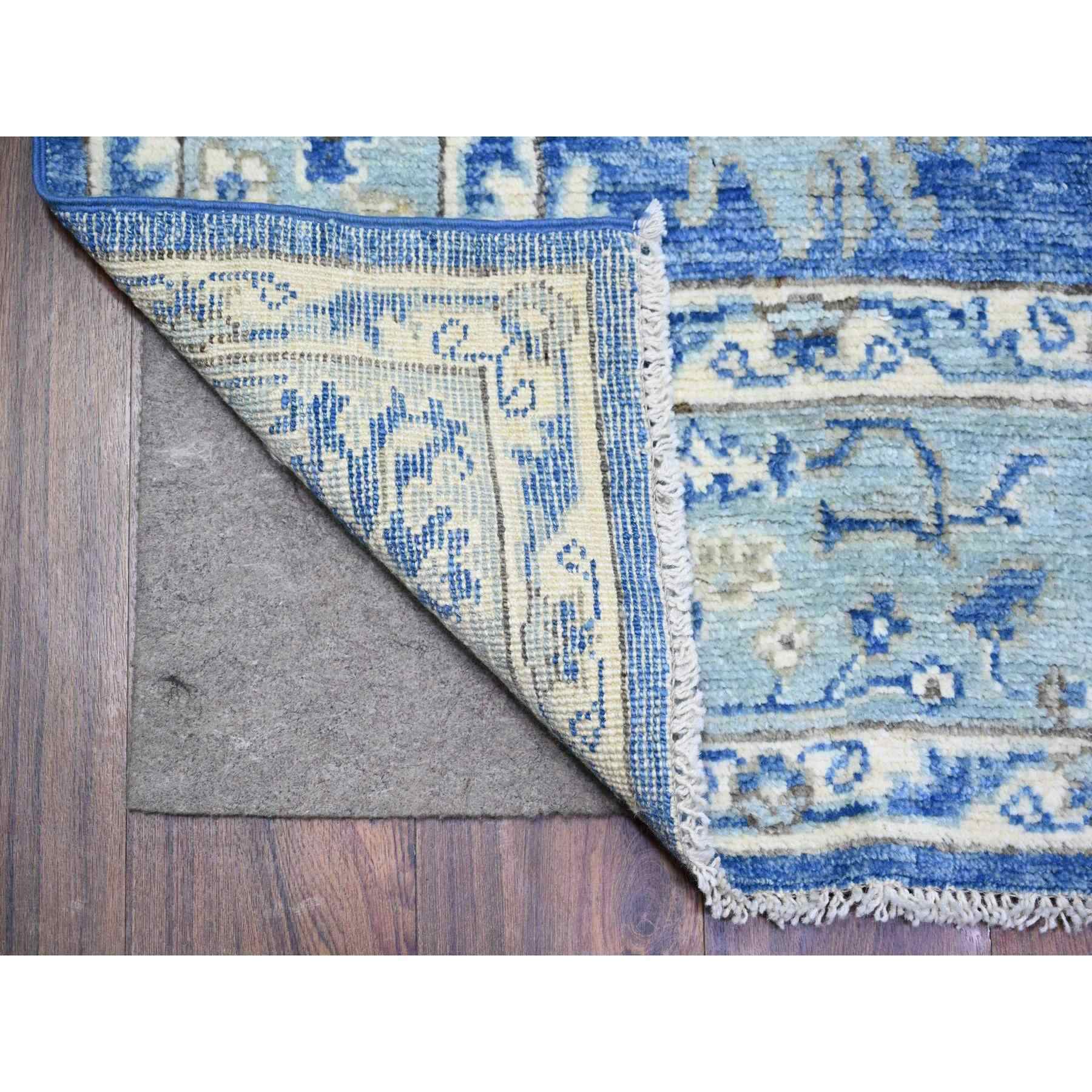 Oushak-And-Peshawar-Hand-Knotted-Rug-368530