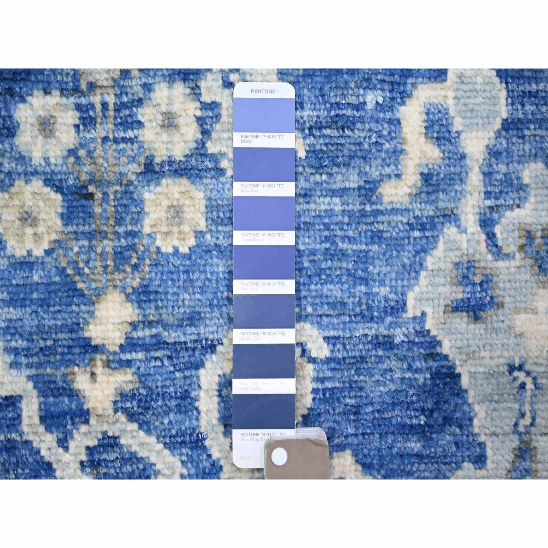 Oushak-And-Peshawar-Hand-Knotted-Rug-368530