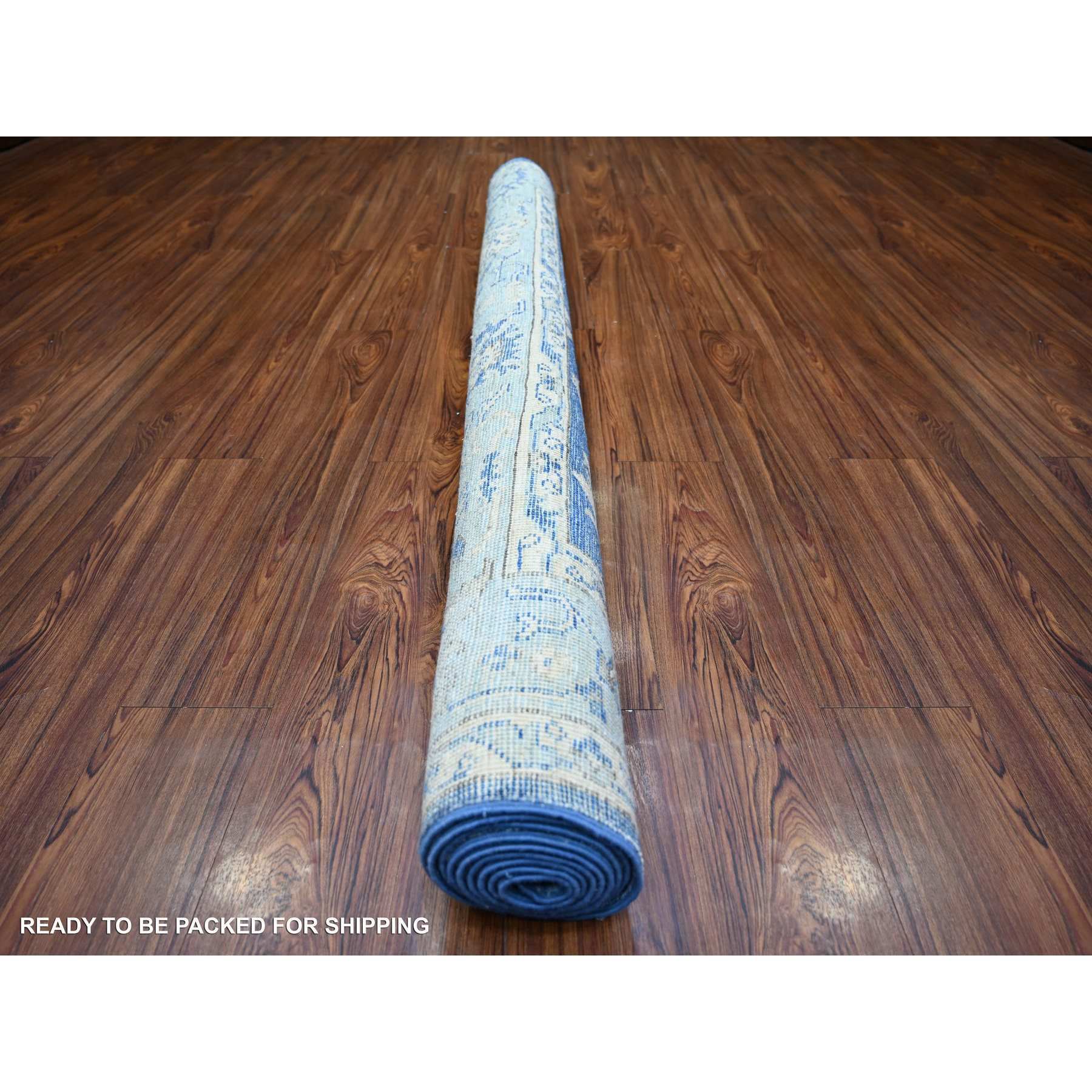 Oushak-And-Peshawar-Hand-Knotted-Rug-368530
