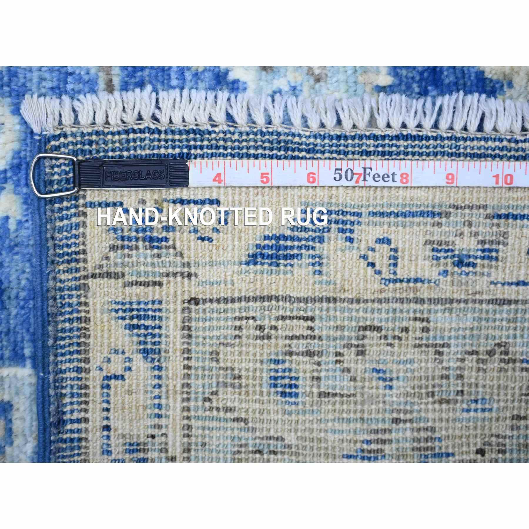 Oushak-And-Peshawar-Hand-Knotted-Rug-368530