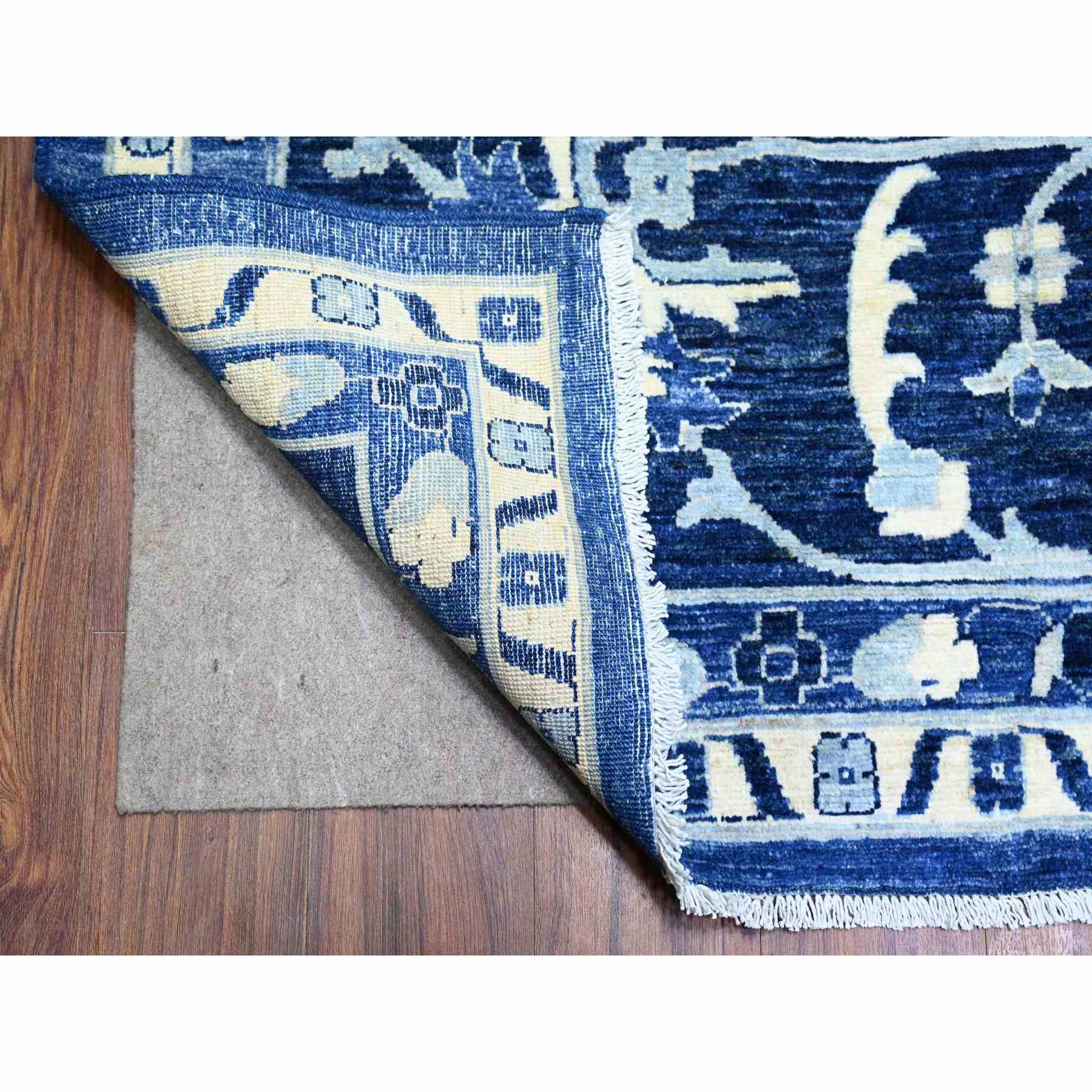 Oushak-And-Peshawar-Hand-Knotted-Rug-368580