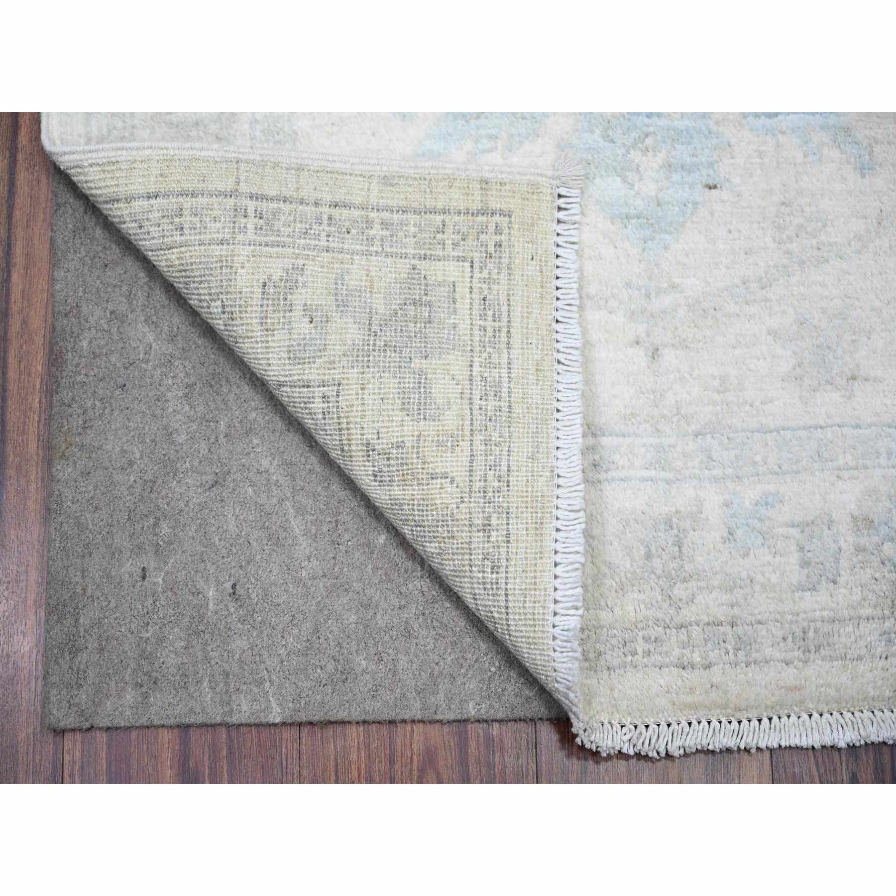 Oushak-And-Peshawar-Hand-Knotted-Rug-368645