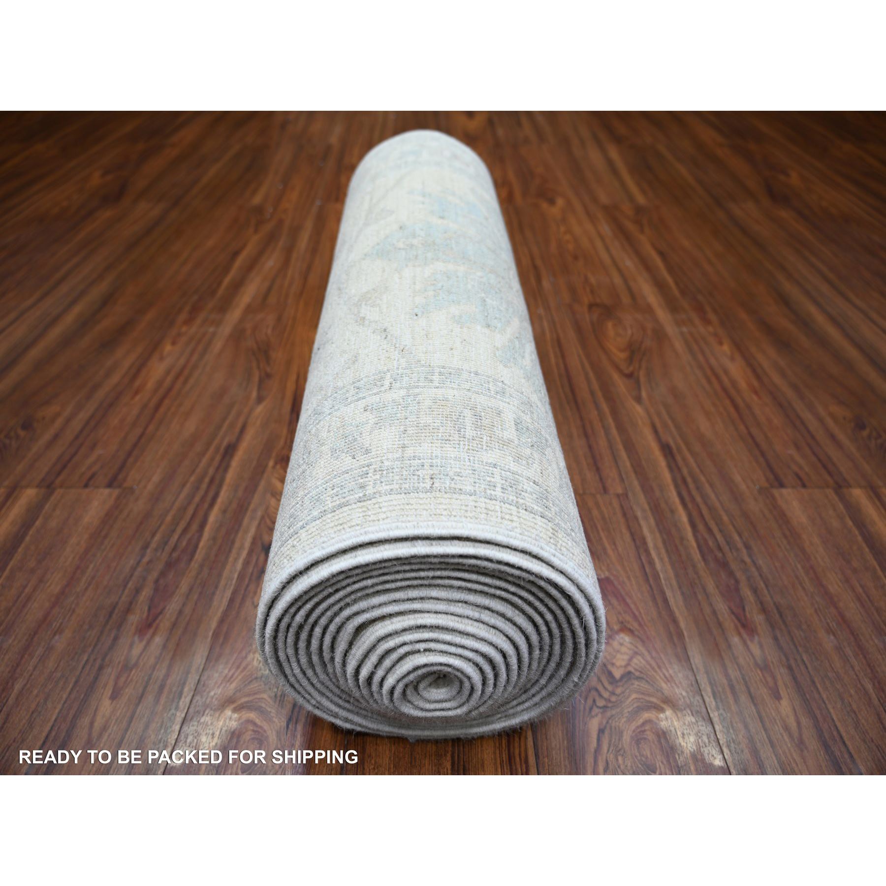 Oushak-And-Peshawar-Hand-Knotted-Rug-368645