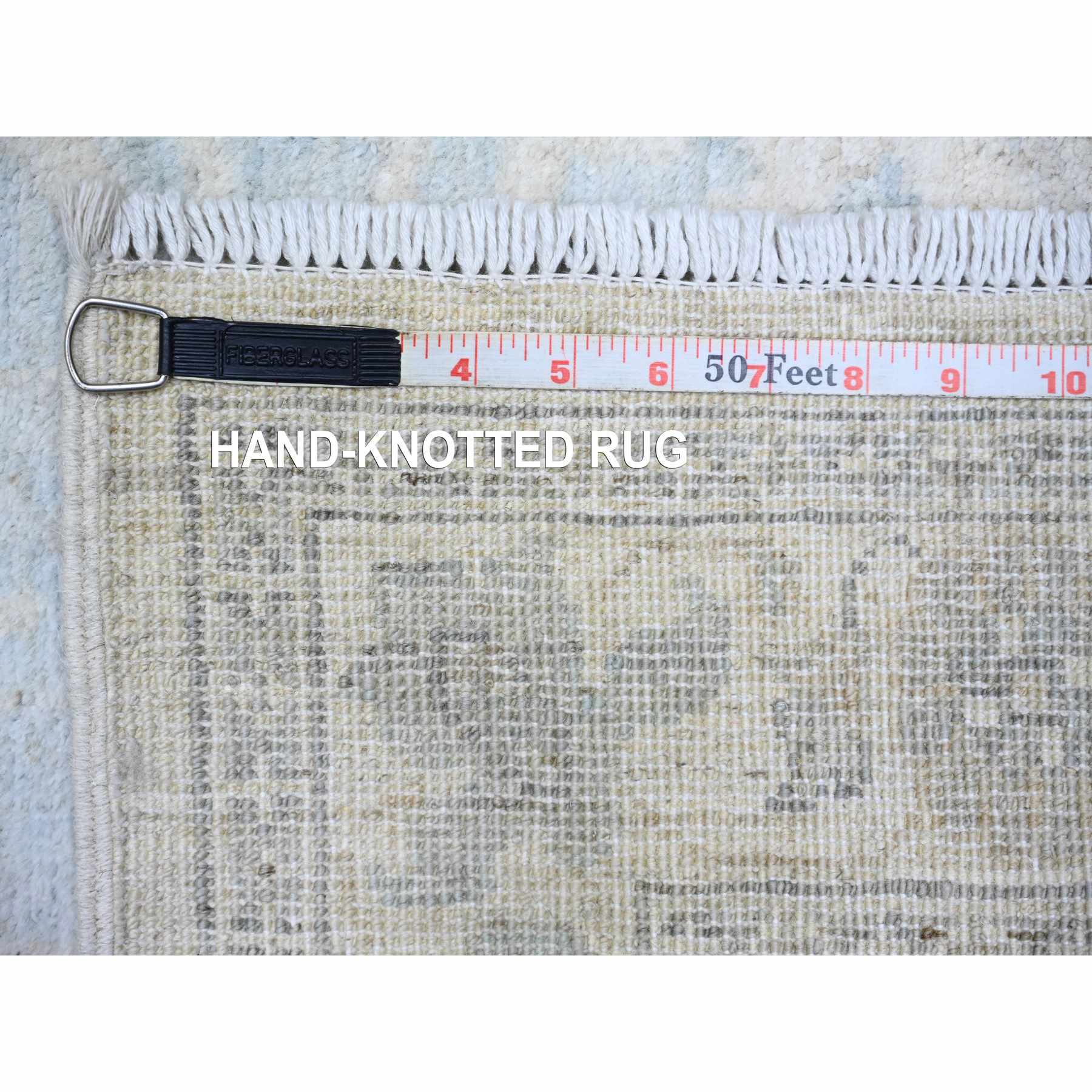 Oushak-And-Peshawar-Hand-Knotted-Rug-368645