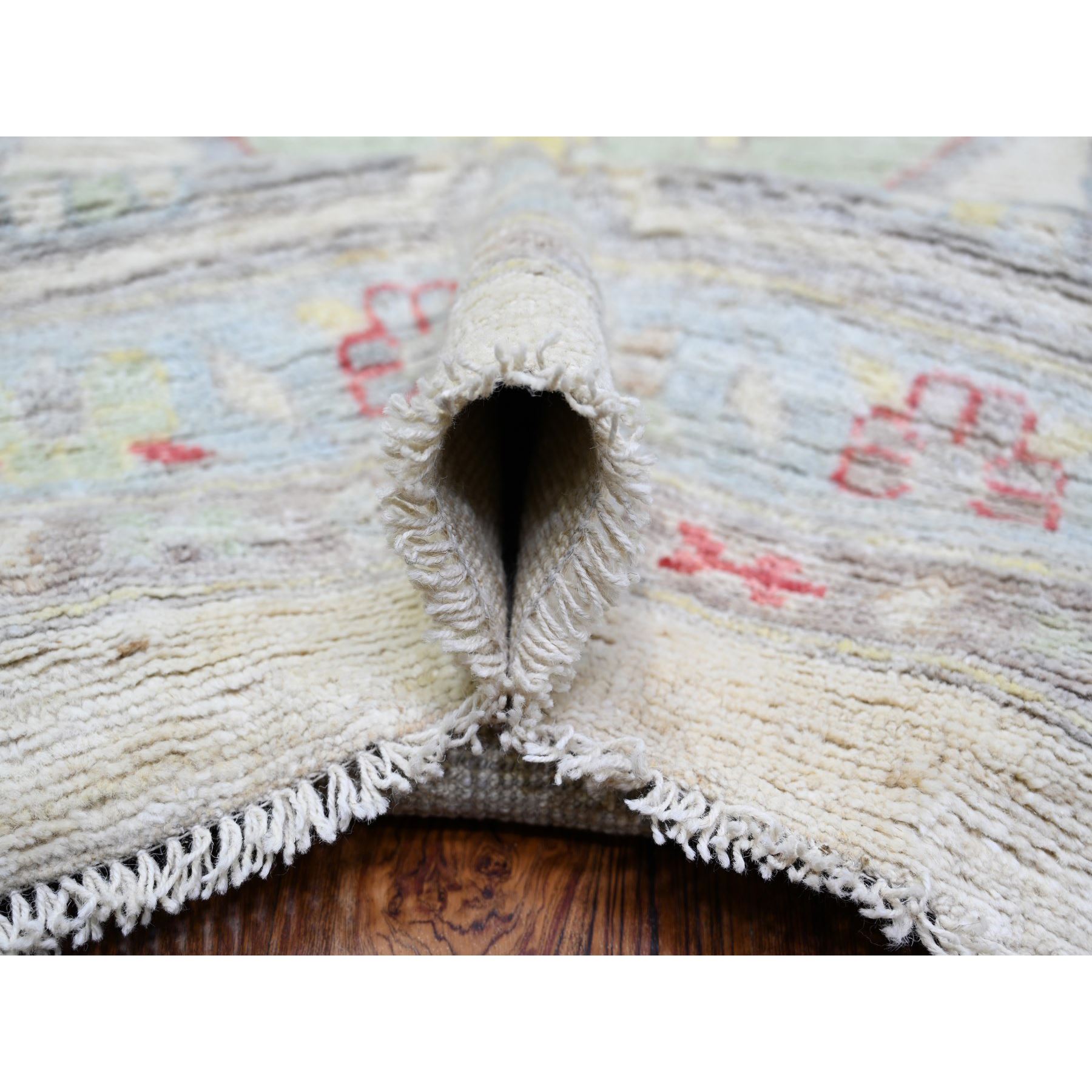 Oushak-And-Peshawar-Hand-Knotted-Rug-368985
