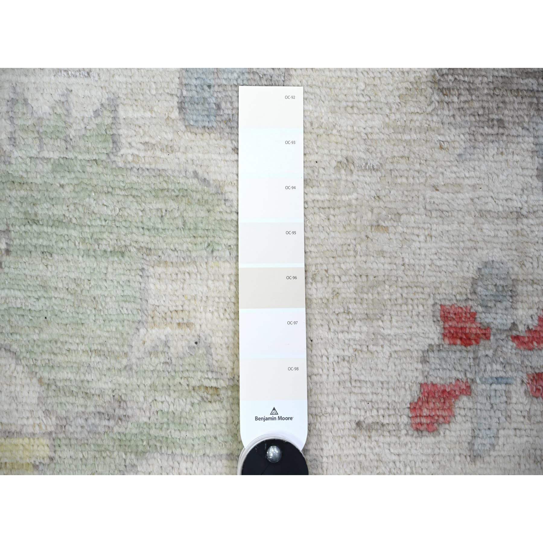 Oushak-And-Peshawar-Hand-Knotted-Rug-368985