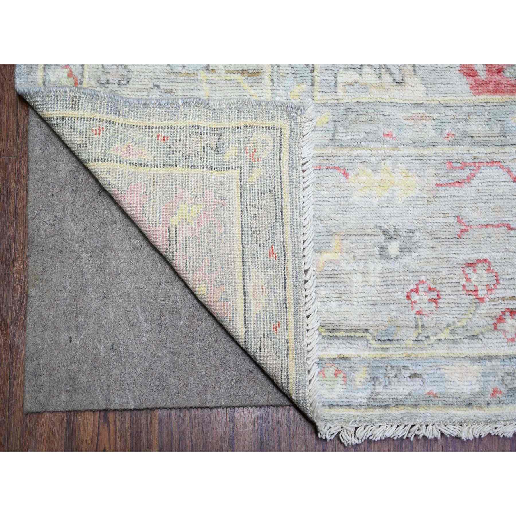 Oushak-And-Peshawar-Hand-Knotted-Rug-368995