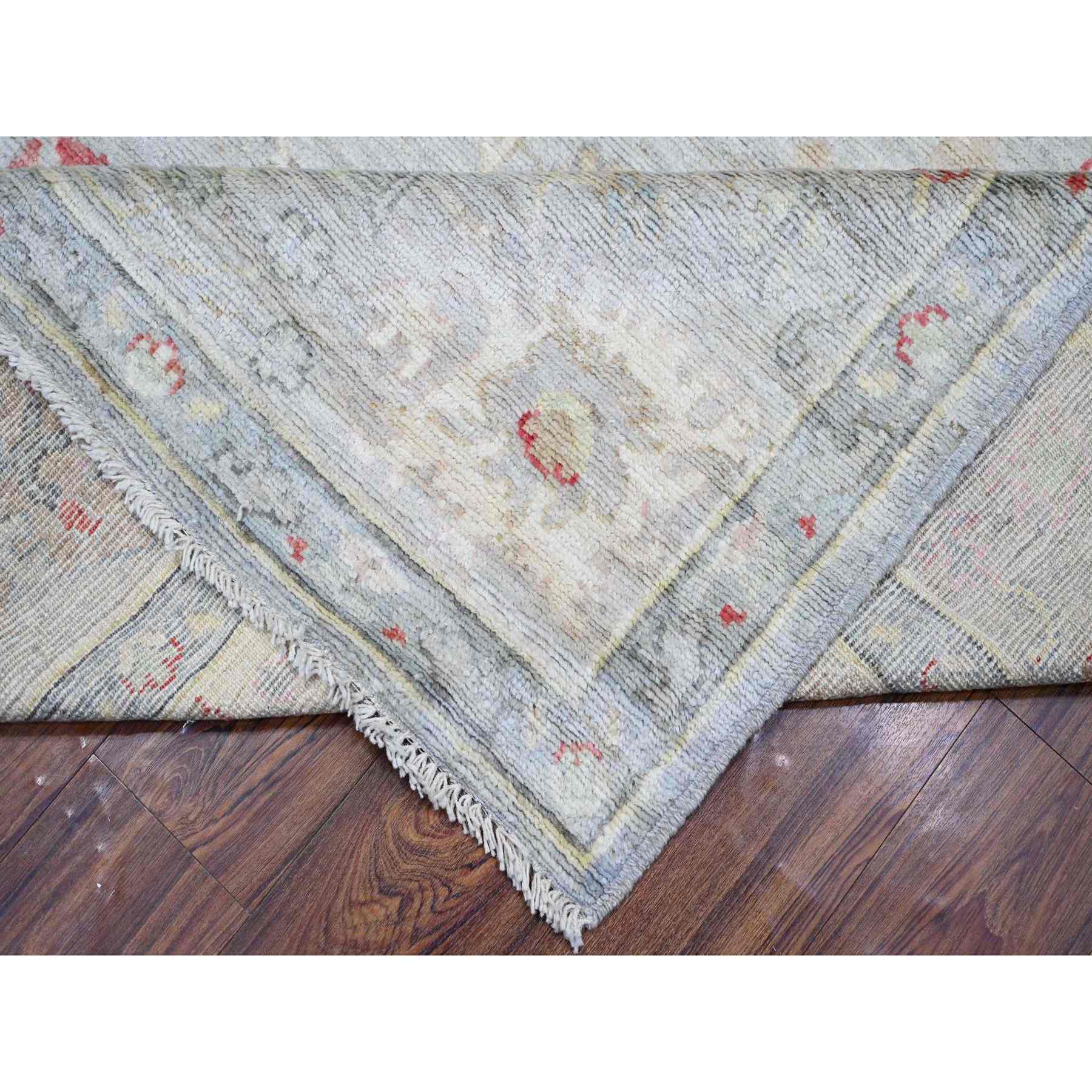 Oushak-And-Peshawar-Hand-Knotted-Rug-368995