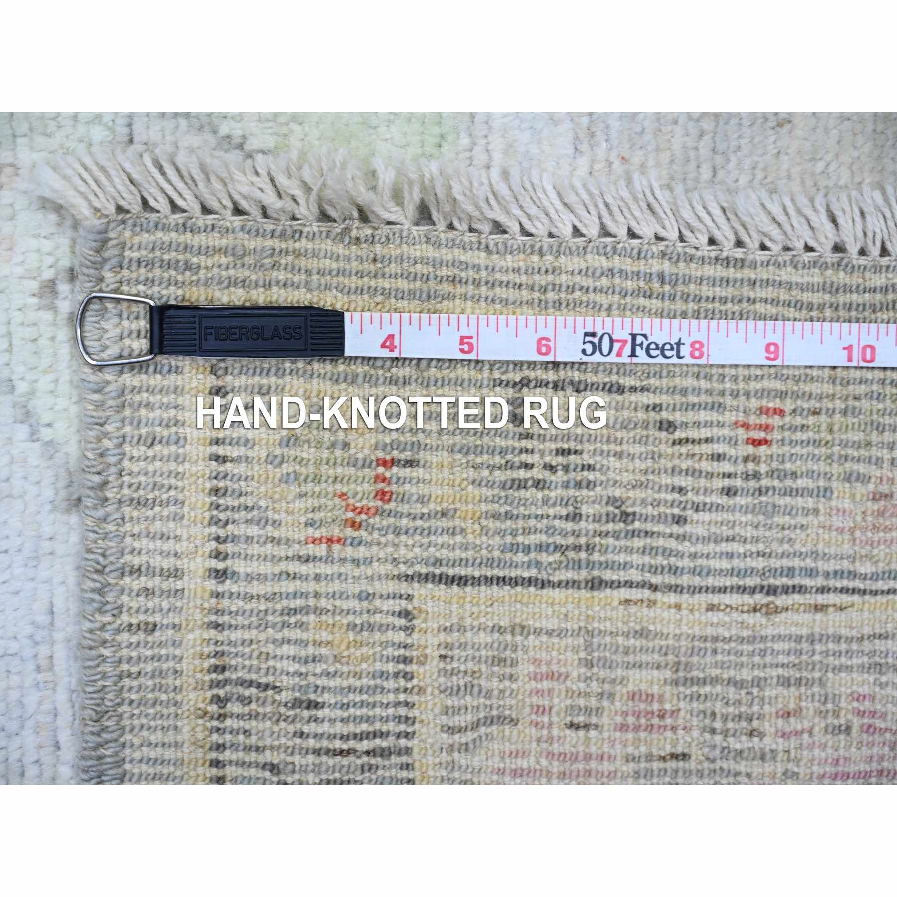 Oushak-And-Peshawar-Hand-Knotted-Rug-368995
