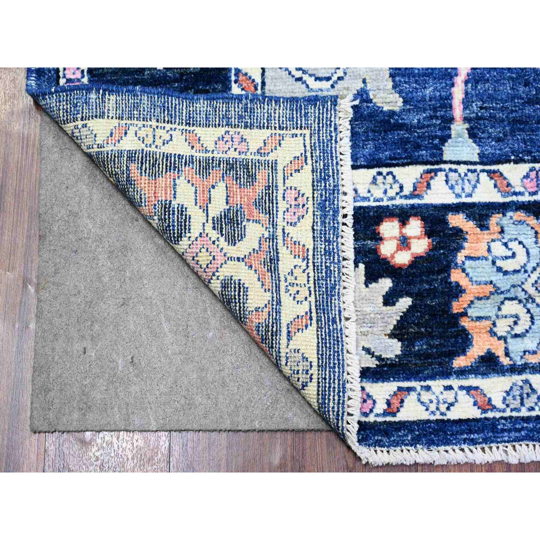 Oushak-And-Peshawar-Hand-Knotted-Rug-369010