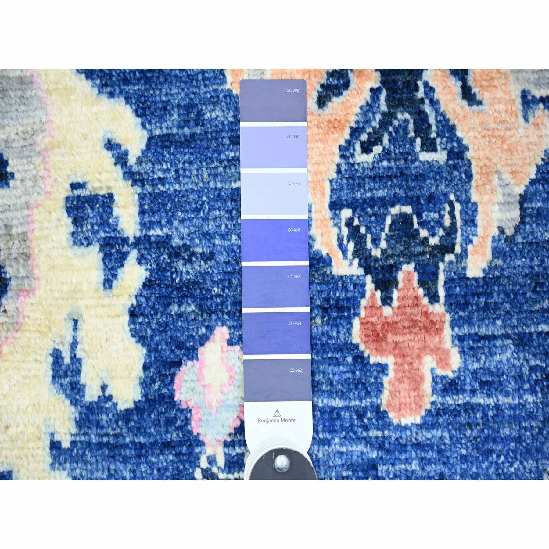 Oushak-And-Peshawar-Hand-Knotted-Rug-369010