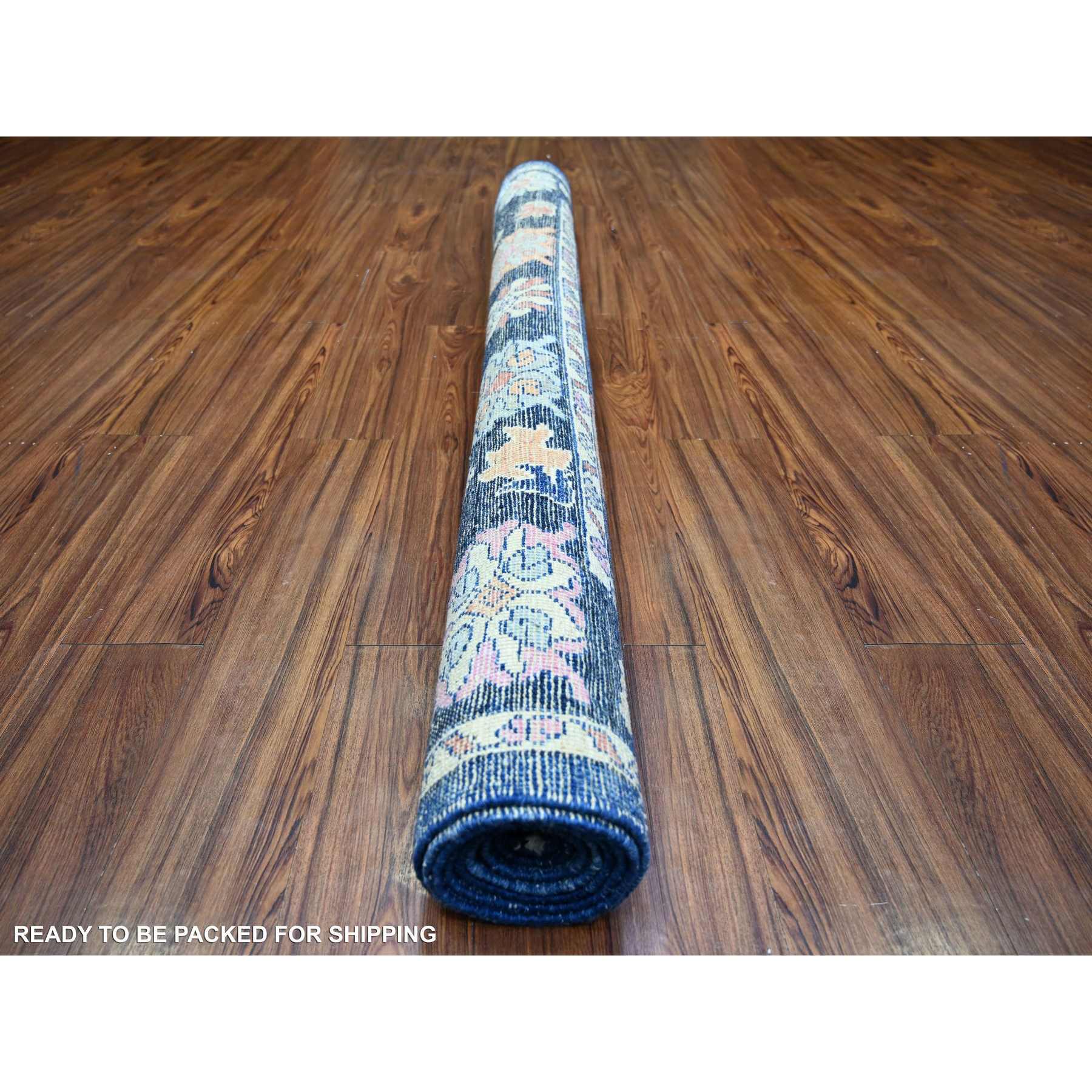 Oushak-And-Peshawar-Hand-Knotted-Rug-369010