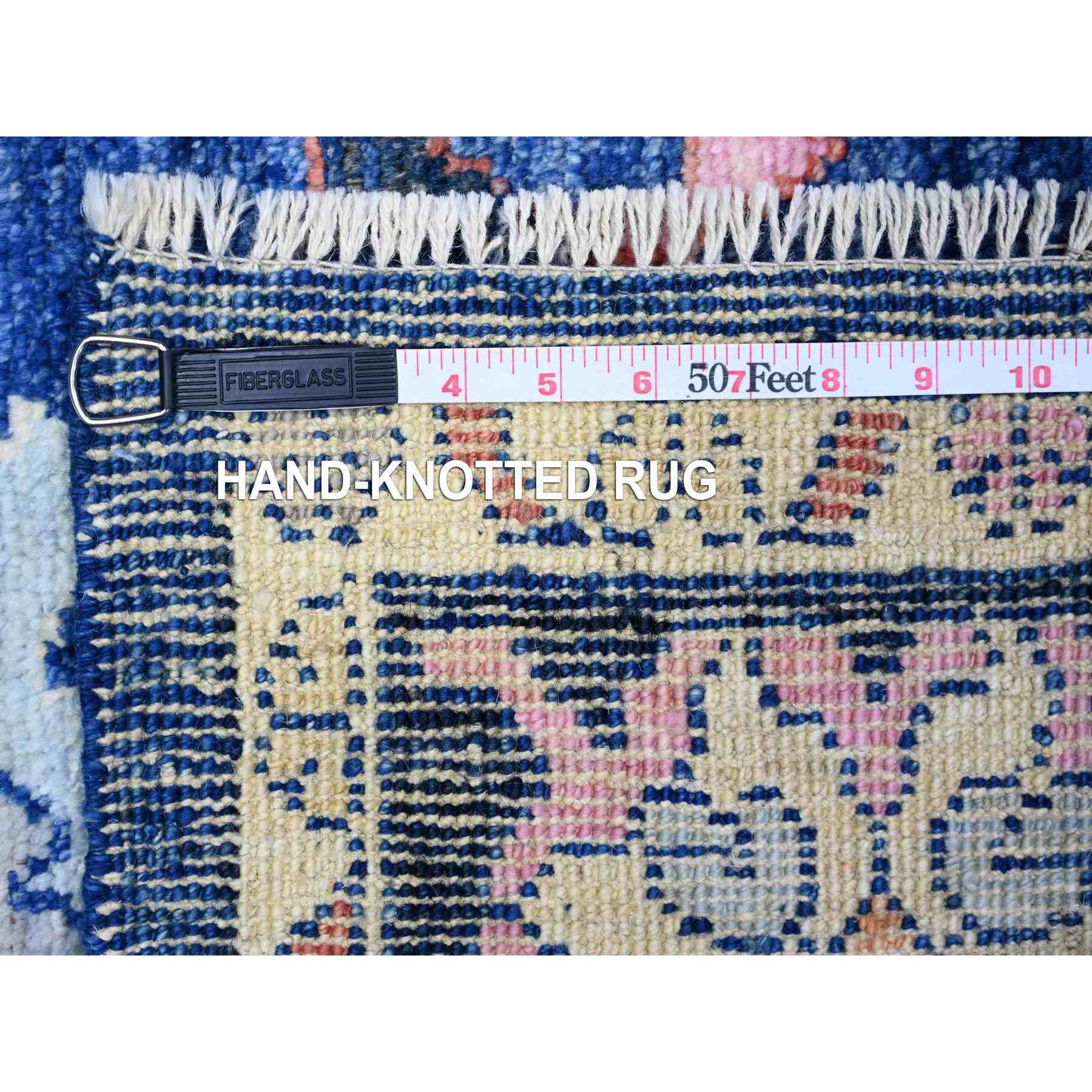 Oushak-And-Peshawar-Hand-Knotted-Rug-369010