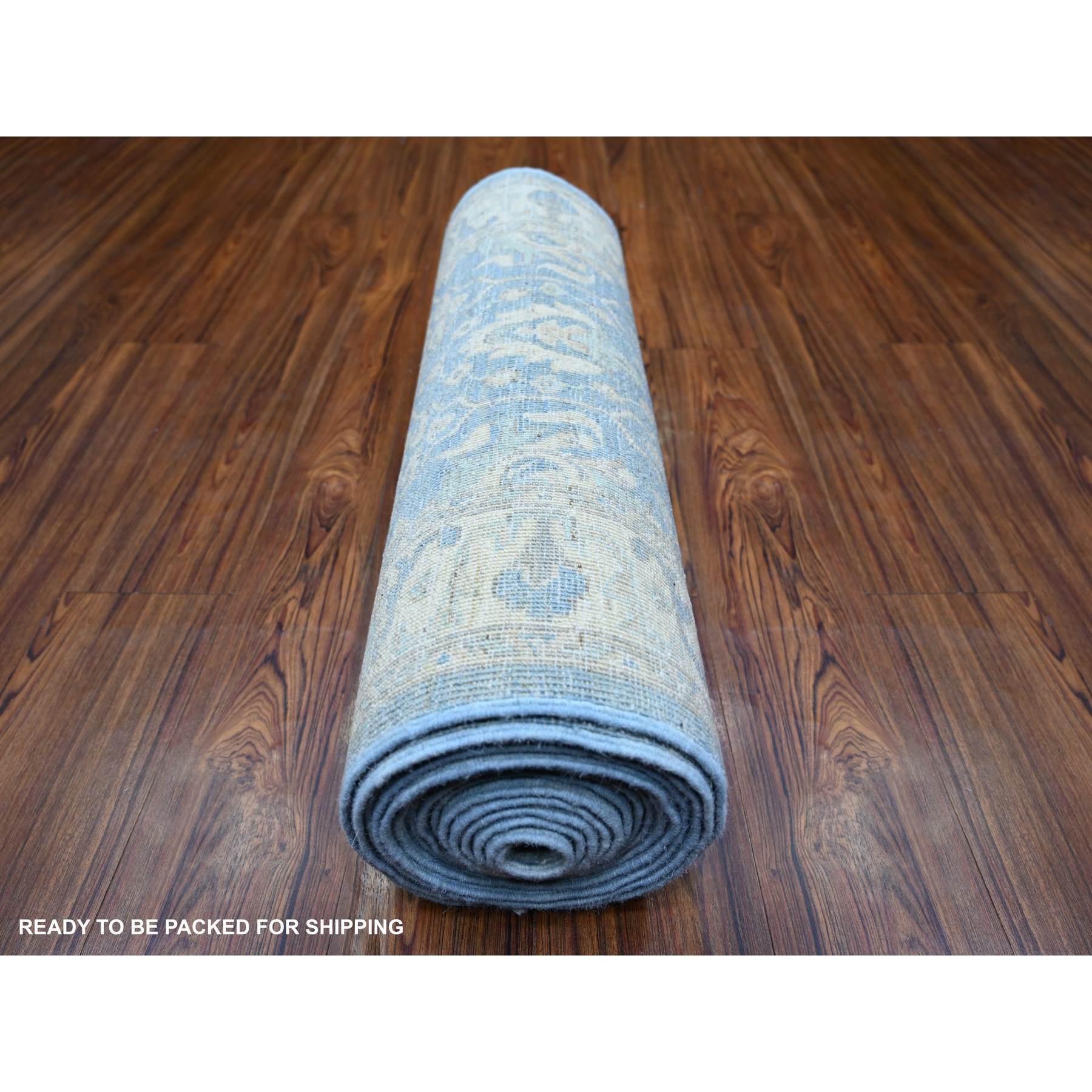 Oushak-And-Peshawar-Hand-Knotted-Rug-369040