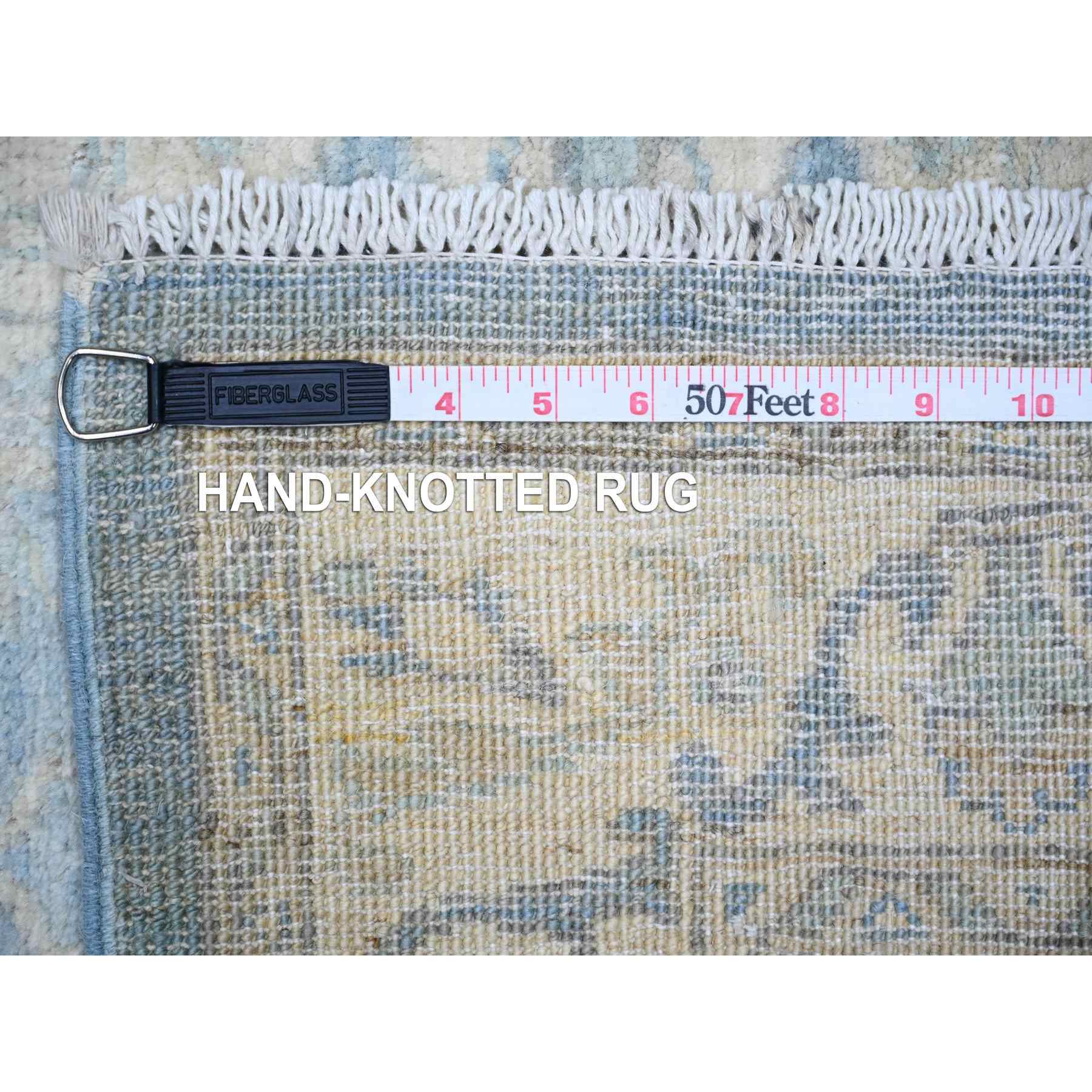 Oushak-And-Peshawar-Hand-Knotted-Rug-369040
