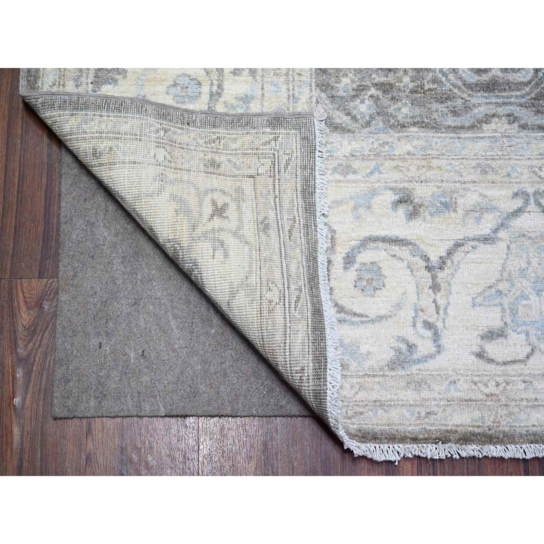 Oushak-And-Peshawar-Hand-Knotted-Rug-369130