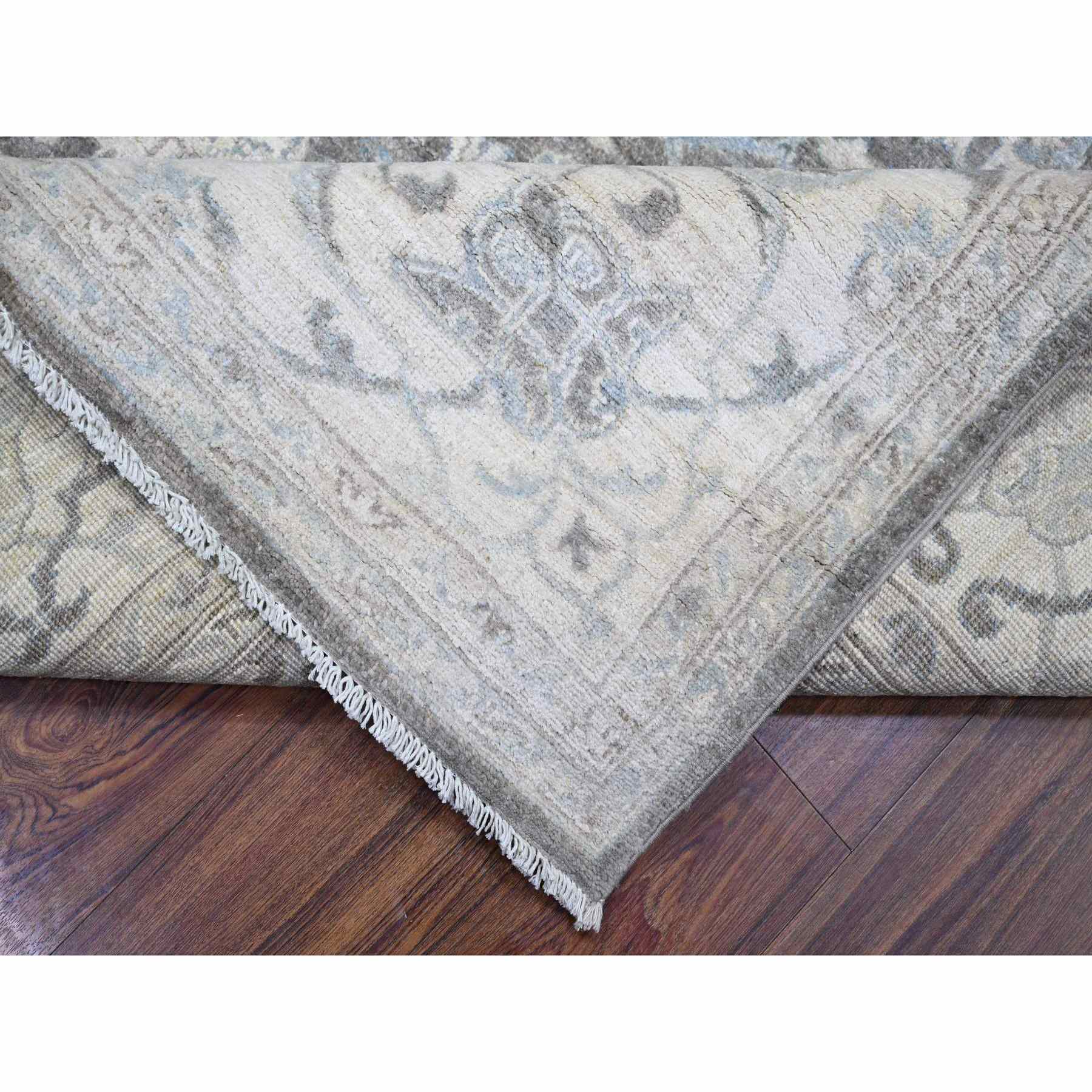 Oushak-And-Peshawar-Hand-Knotted-Rug-369130