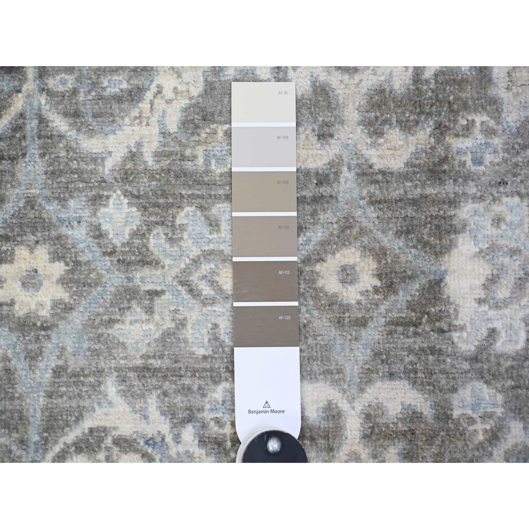 Oushak-And-Peshawar-Hand-Knotted-Rug-369130
