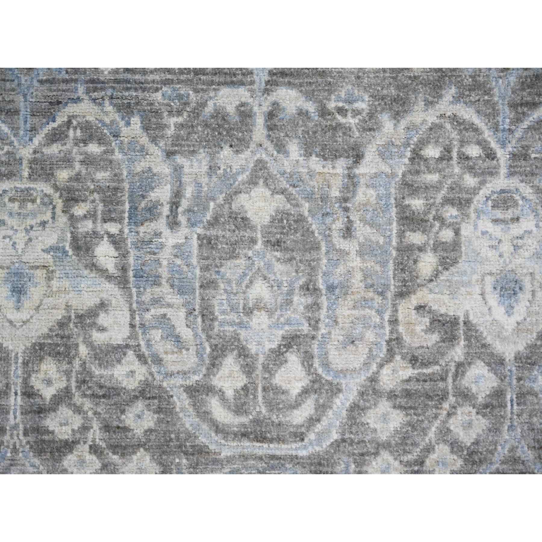 Oushak-And-Peshawar-Hand-Knotted-Rug-369130