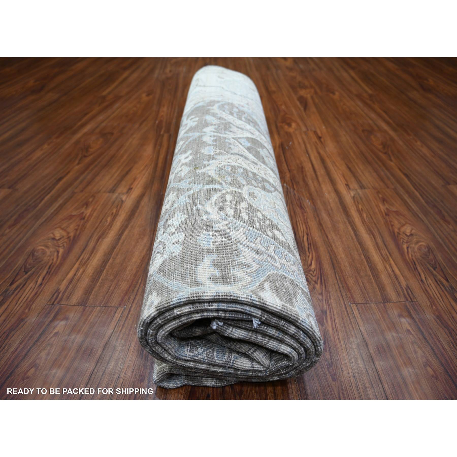 Oushak-And-Peshawar-Hand-Knotted-Rug-369130