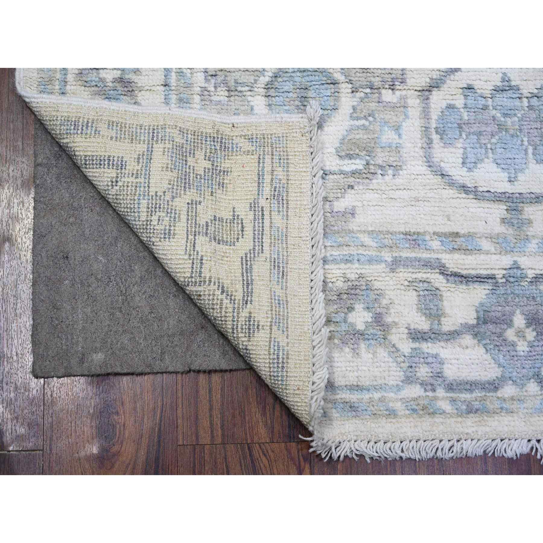 Oushak-And-Peshawar-Hand-Knotted-Rug-369230