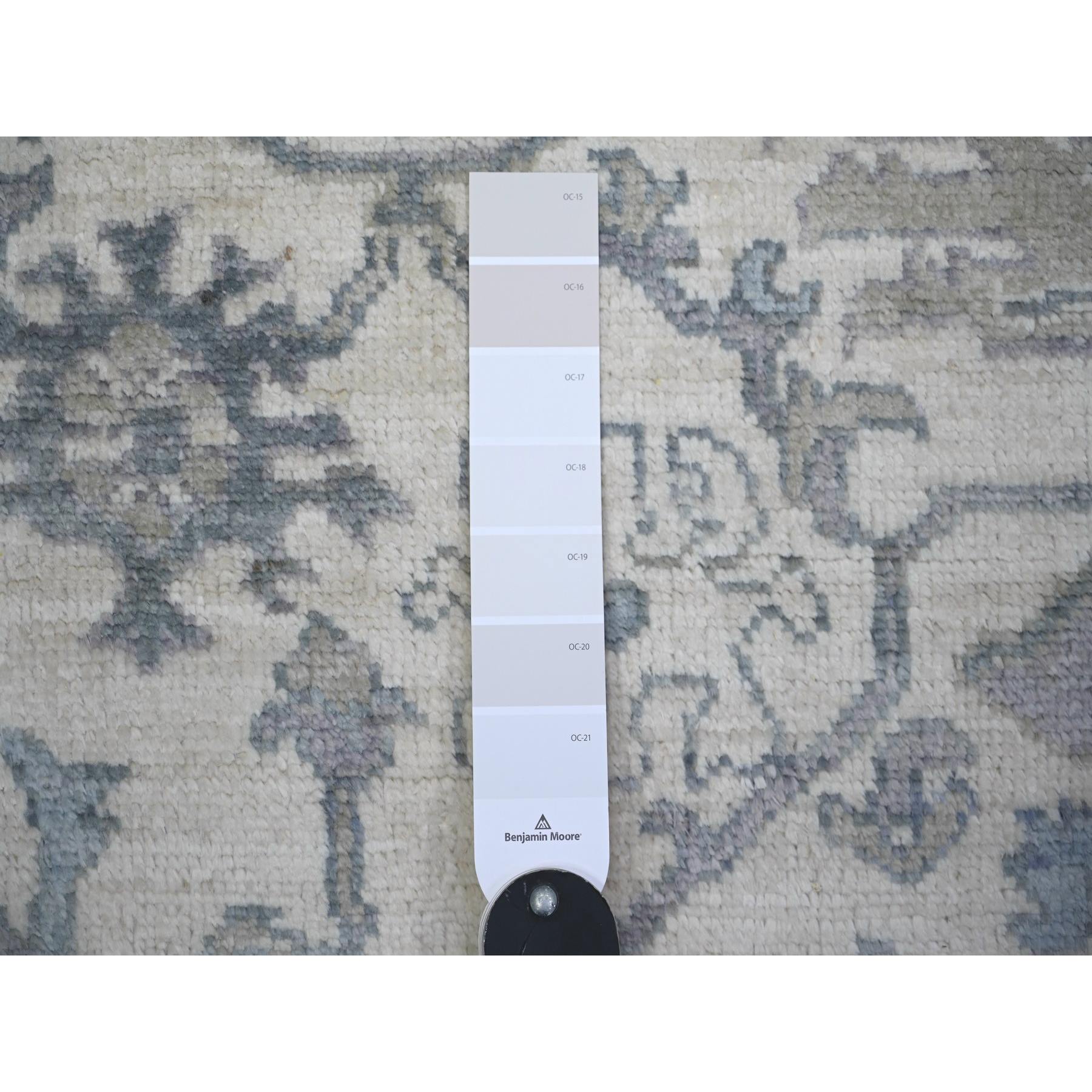 Oushak-And-Peshawar-Hand-Knotted-Rug-369230