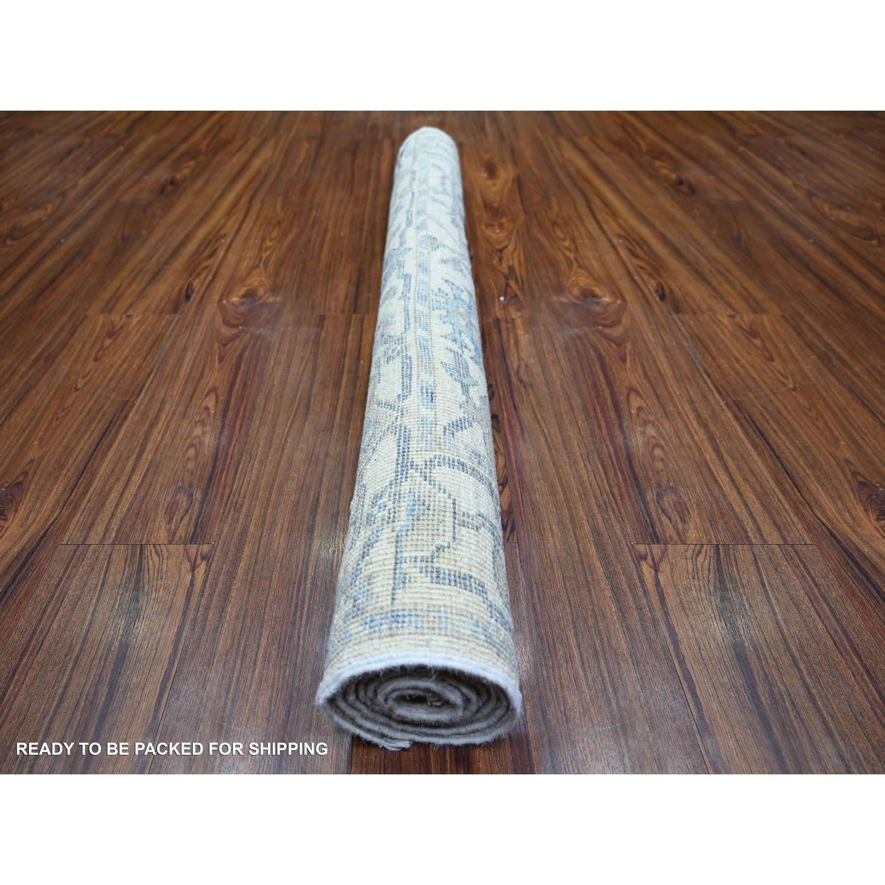 Oushak-And-Peshawar-Hand-Knotted-Rug-369230