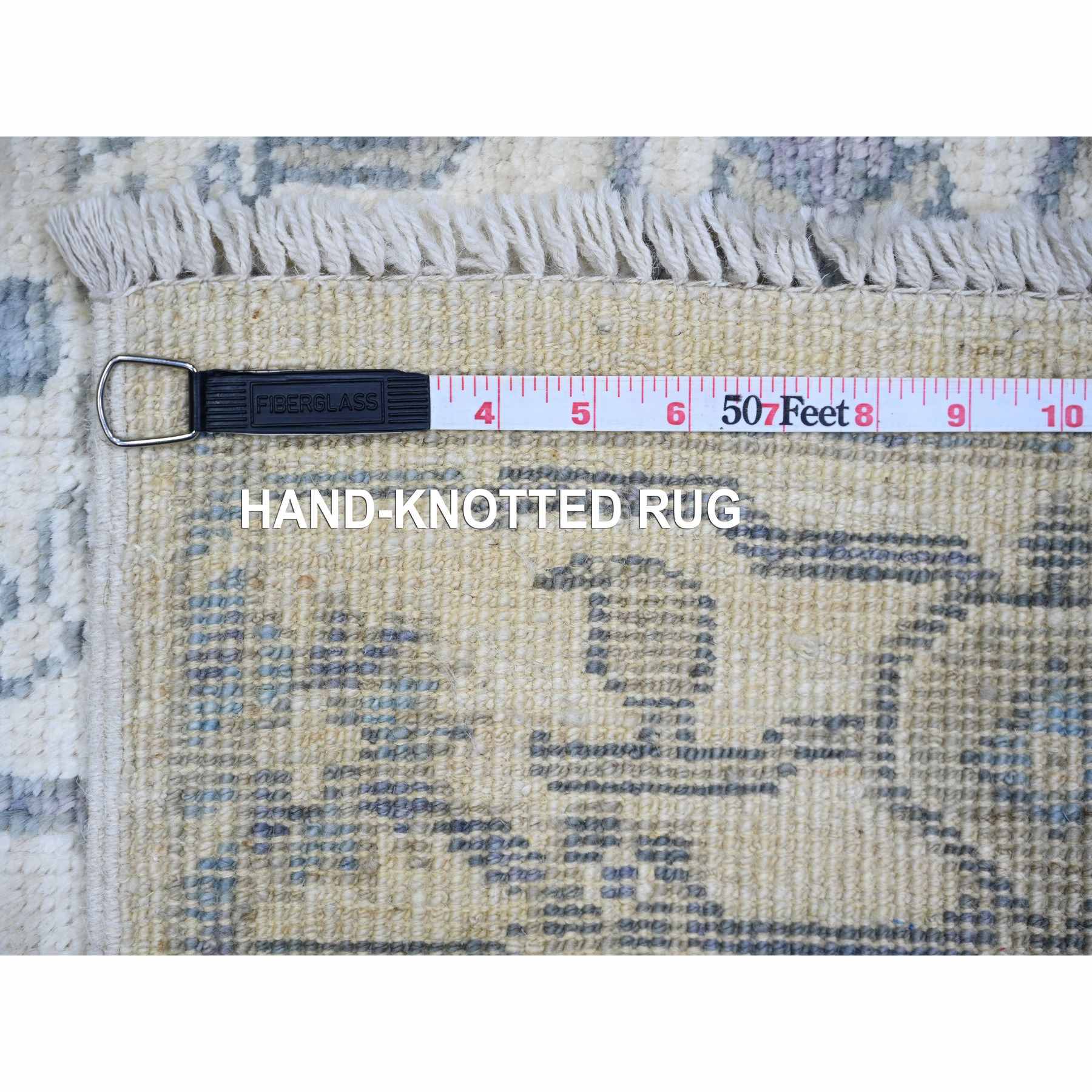 Oushak-And-Peshawar-Hand-Knotted-Rug-369230