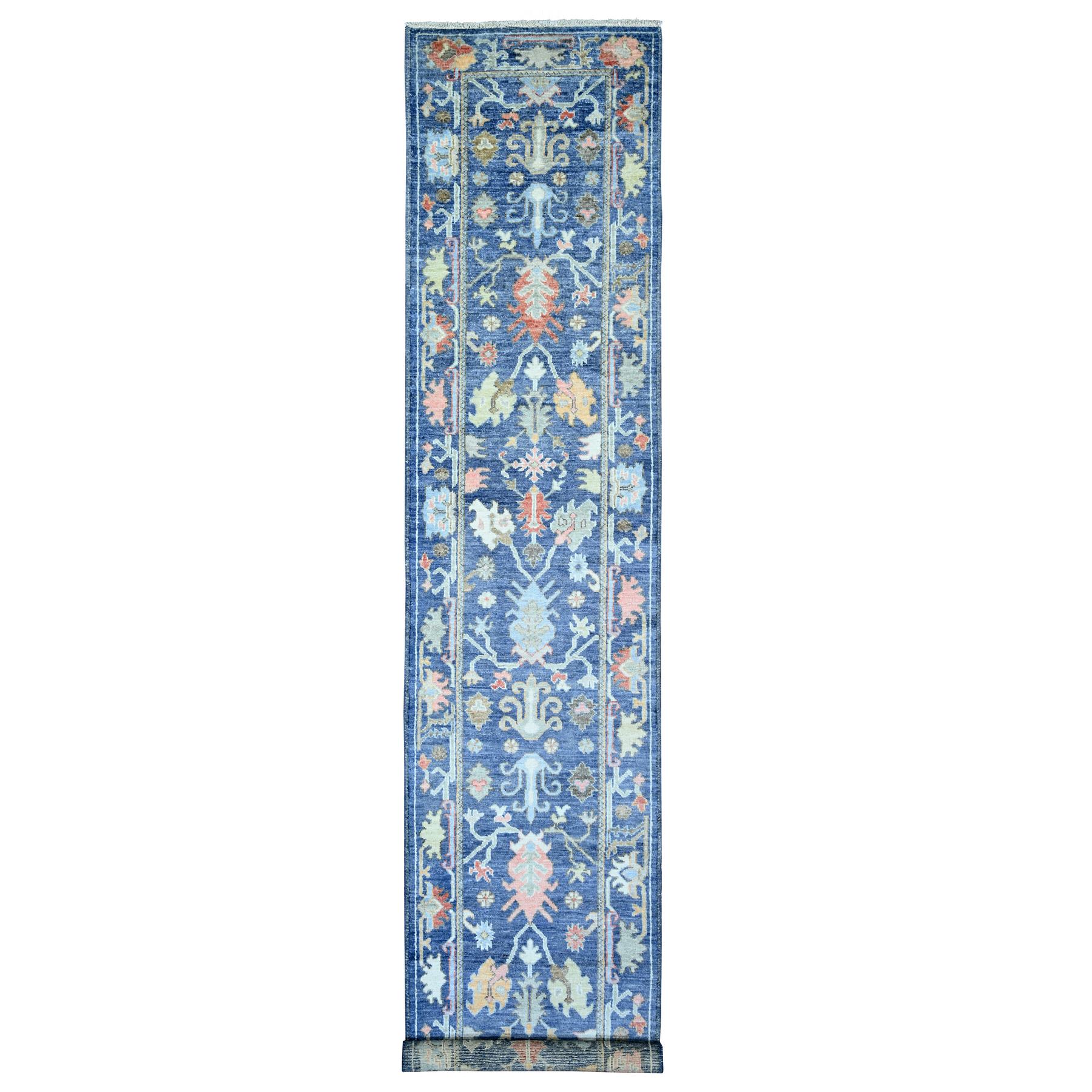 Oushak-And-Peshawar-Hand-Knotted-Rug-369260