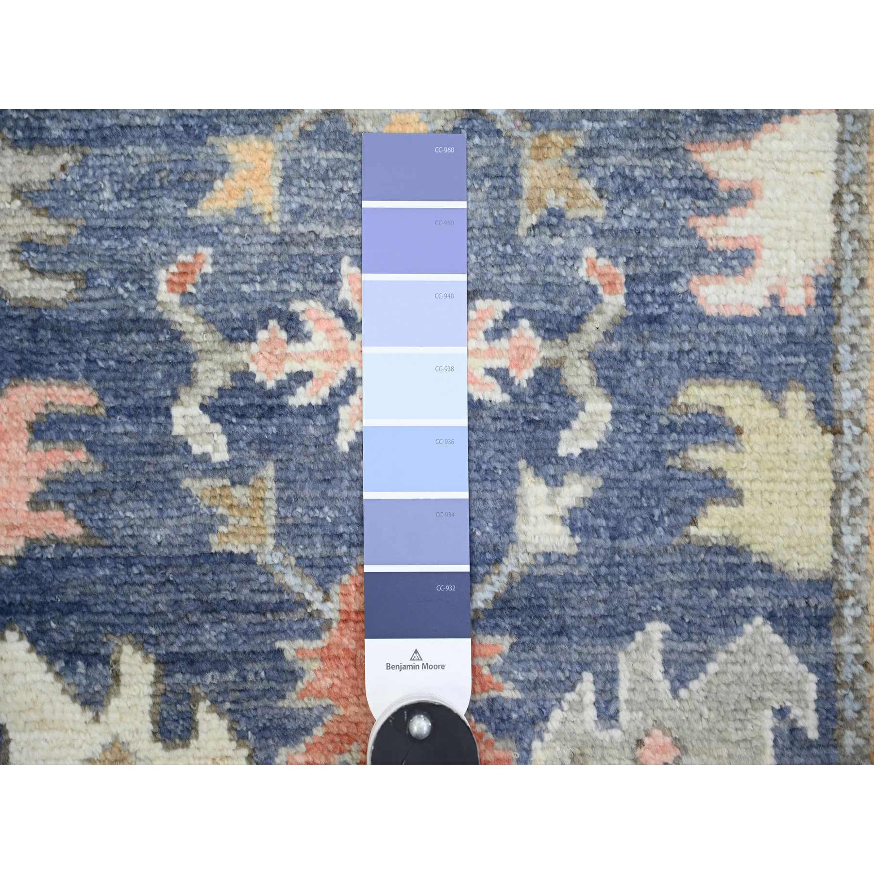 Oushak-And-Peshawar-Hand-Knotted-Rug-369260
