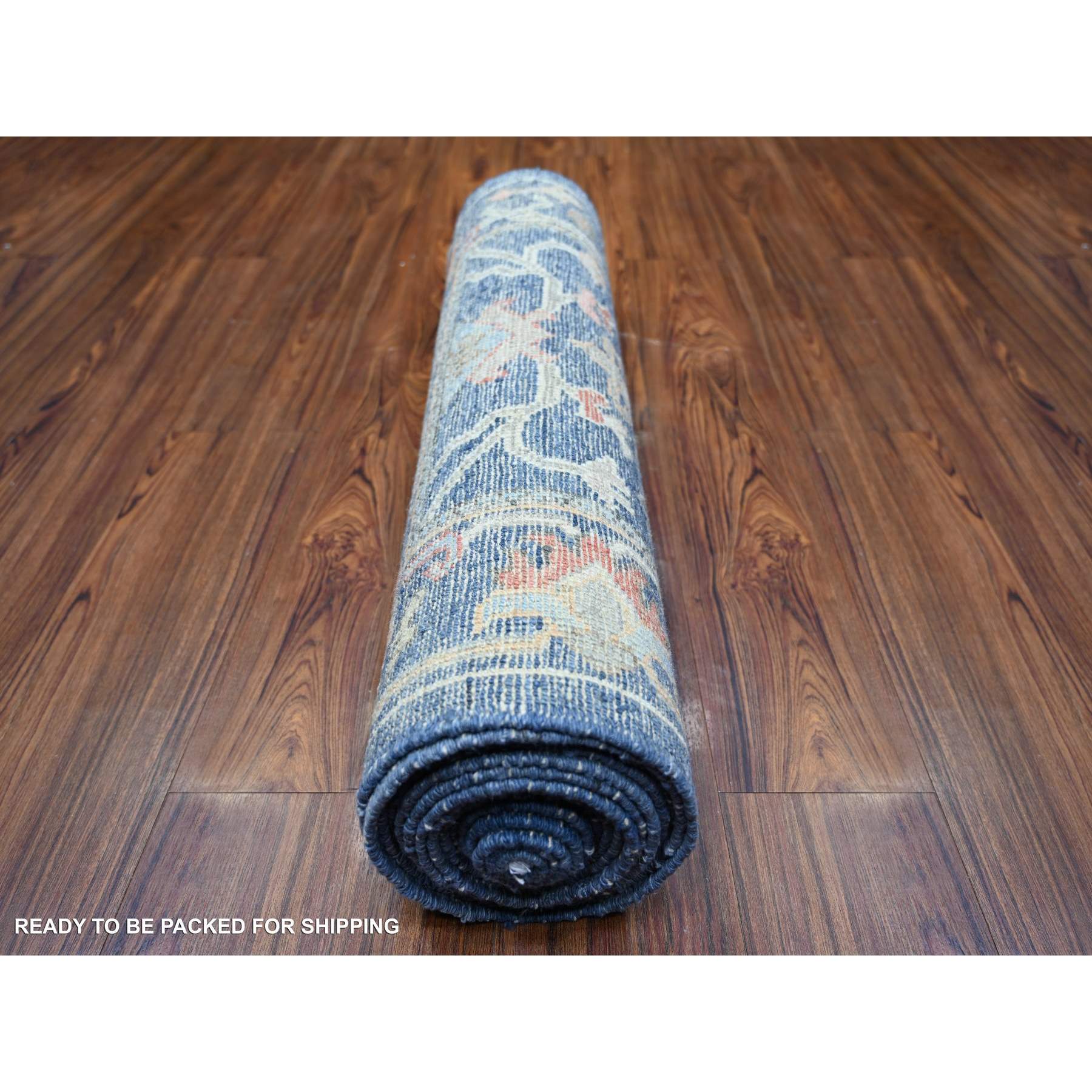 Oushak-And-Peshawar-Hand-Knotted-Rug-369260