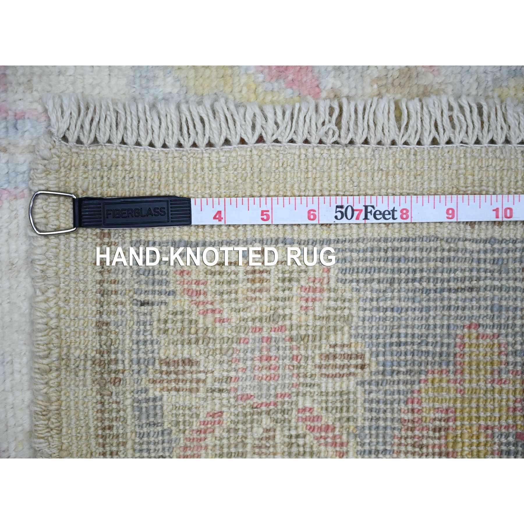 Oushak-And-Peshawar-Hand-Knotted-Rug-369270