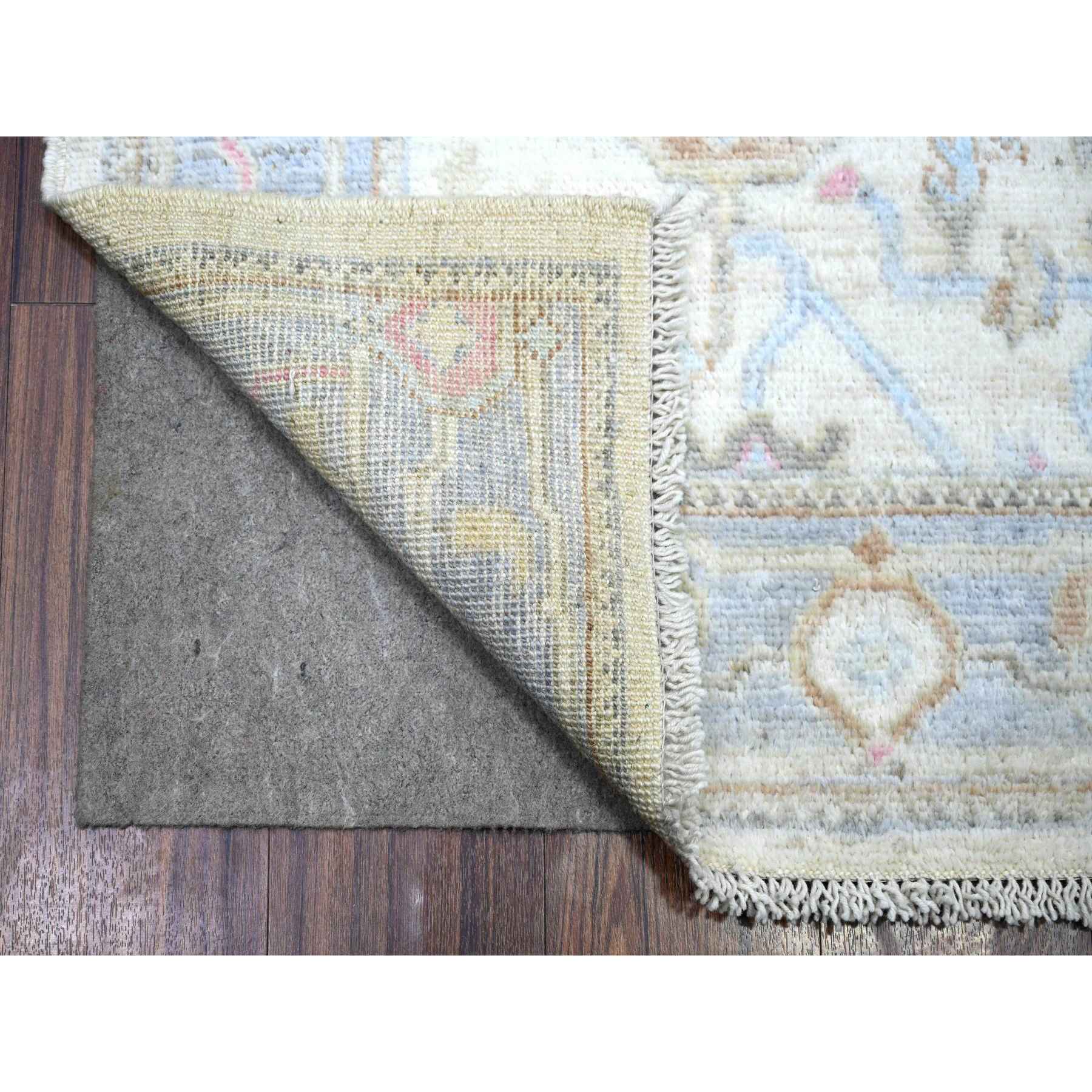 Oushak-And-Peshawar-Hand-Knotted-Rug-369300