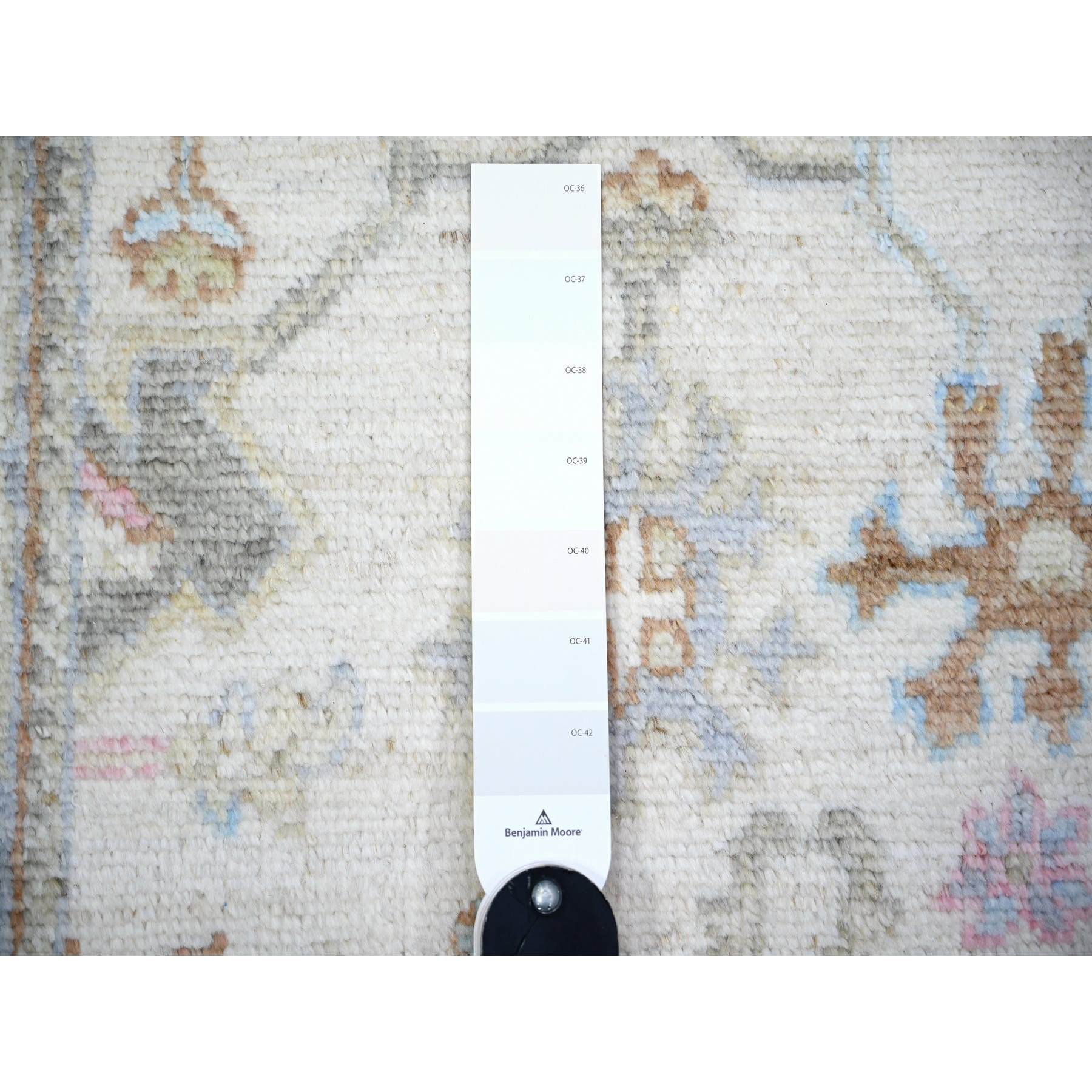 Oushak-And-Peshawar-Hand-Knotted-Rug-369300