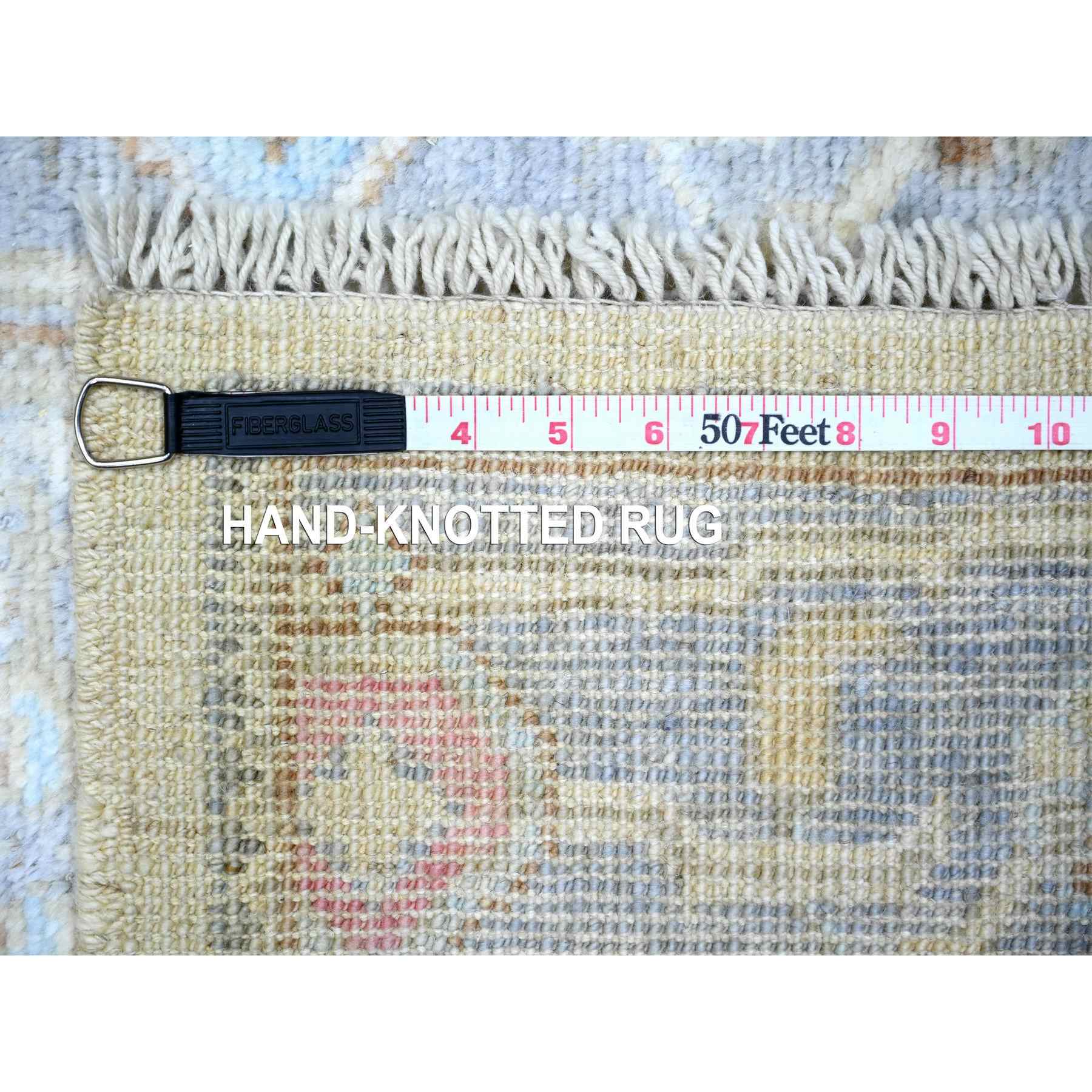 Oushak-And-Peshawar-Hand-Knotted-Rug-369300