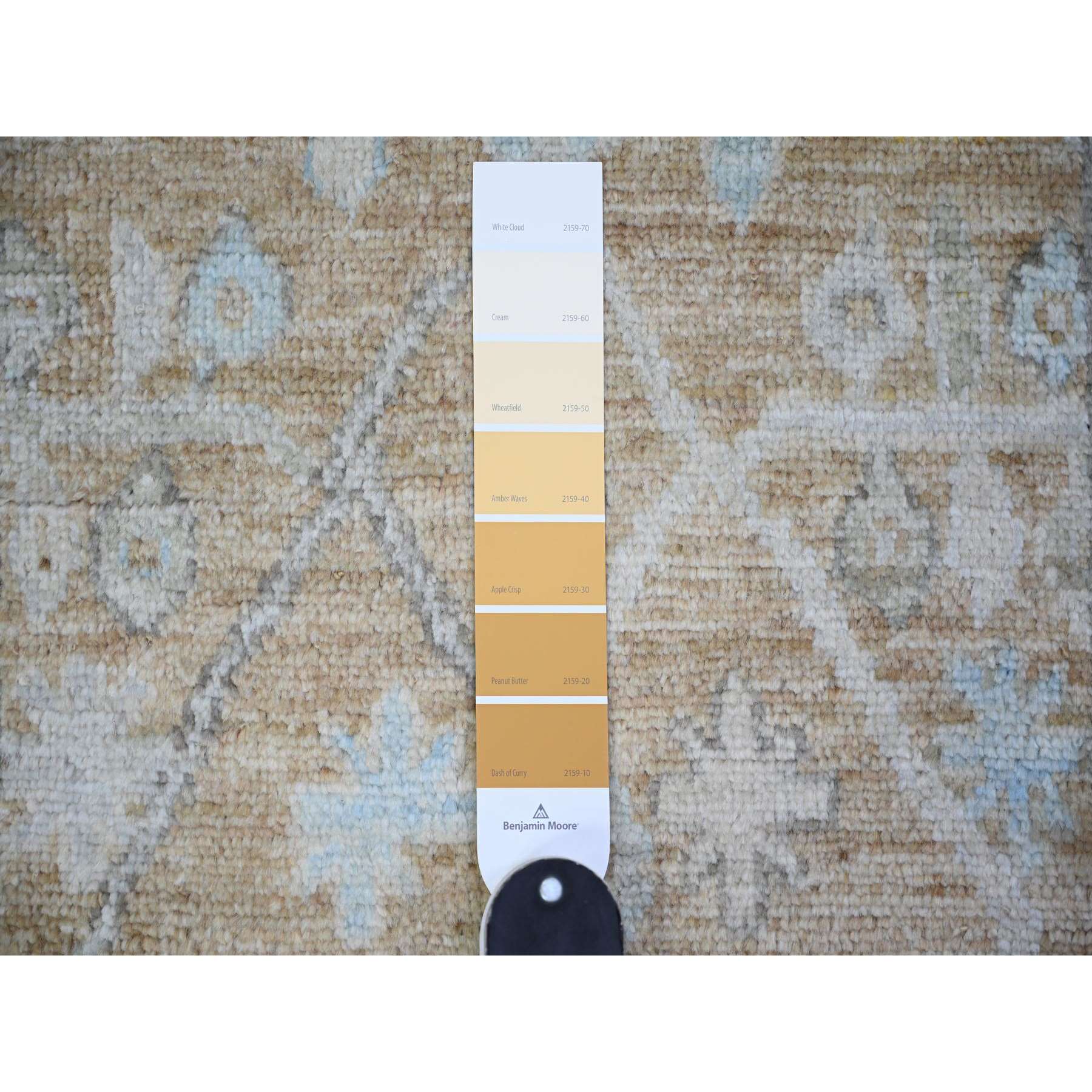 Oushak-And-Peshawar-Hand-Knotted-Rug-369330