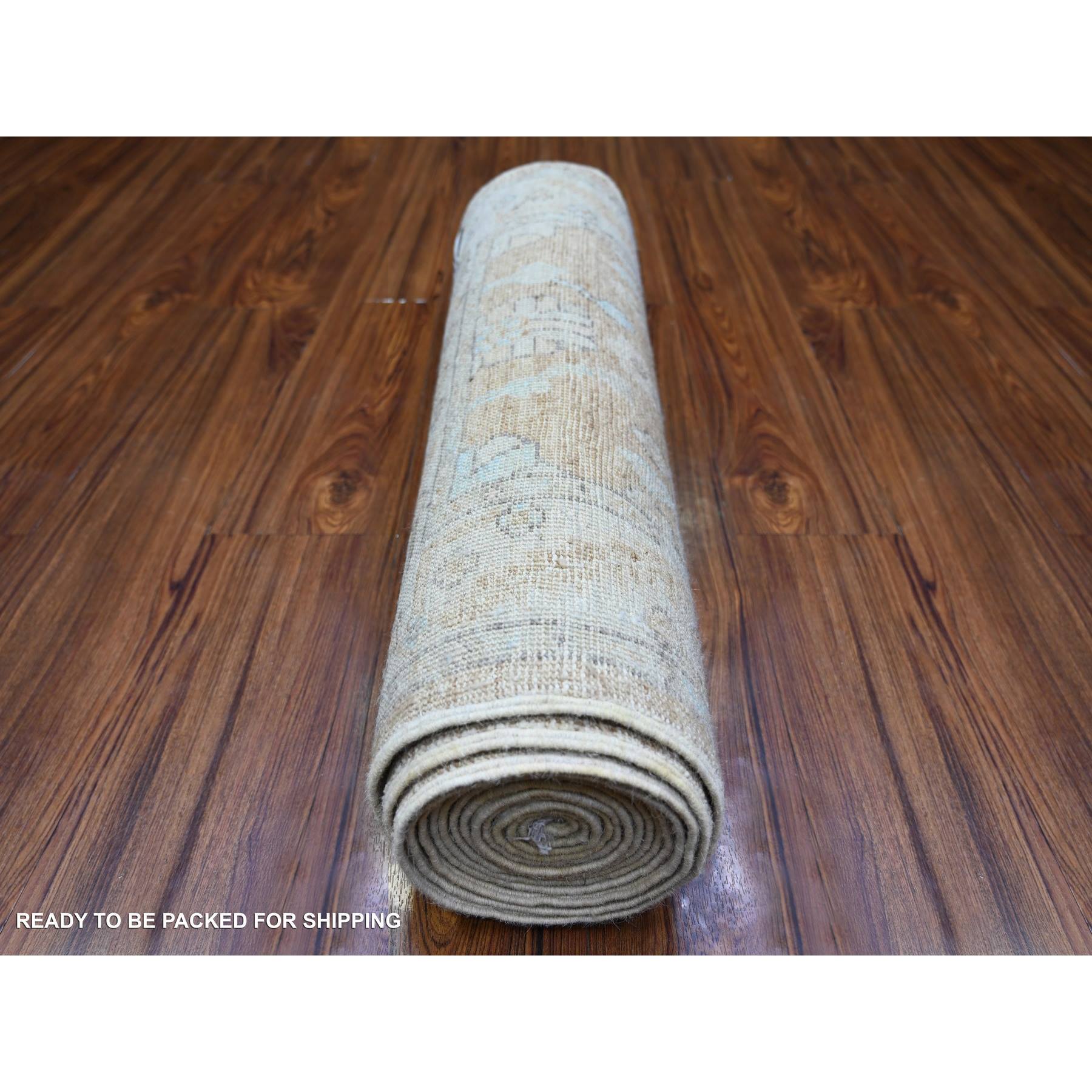 Oushak-And-Peshawar-Hand-Knotted-Rug-369330