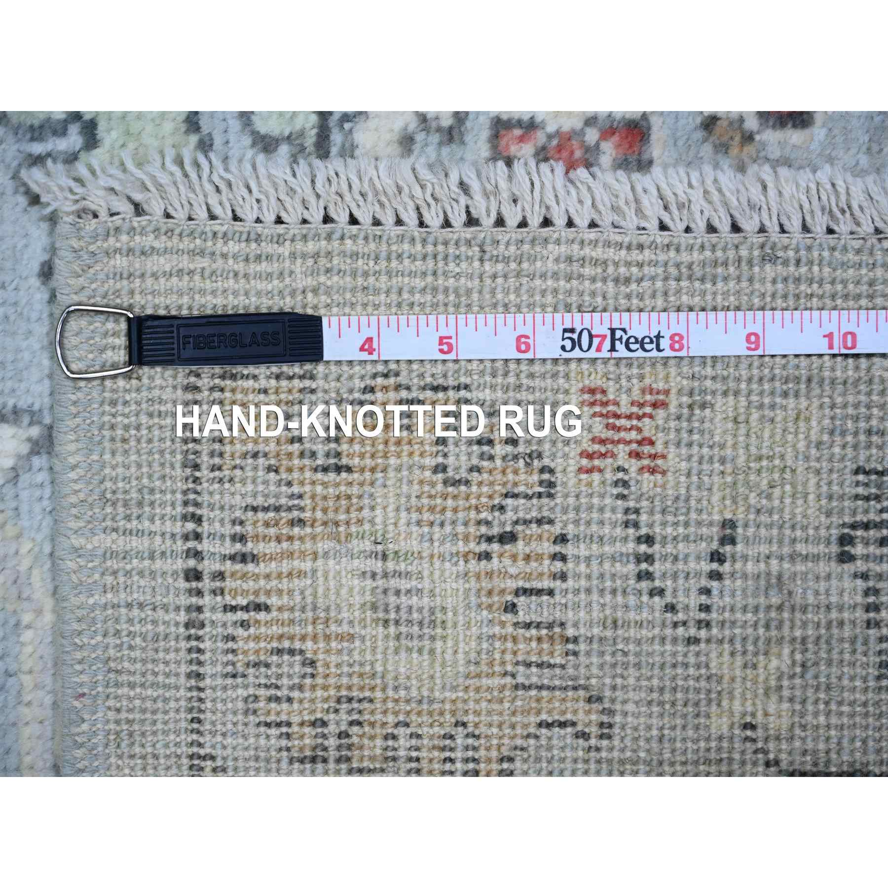 Oushak-And-Peshawar-Hand-Knotted-Rug-369345