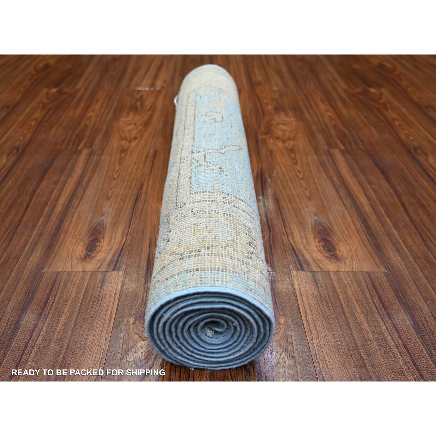 Oushak-And-Peshawar-Hand-Knotted-Rug-369390